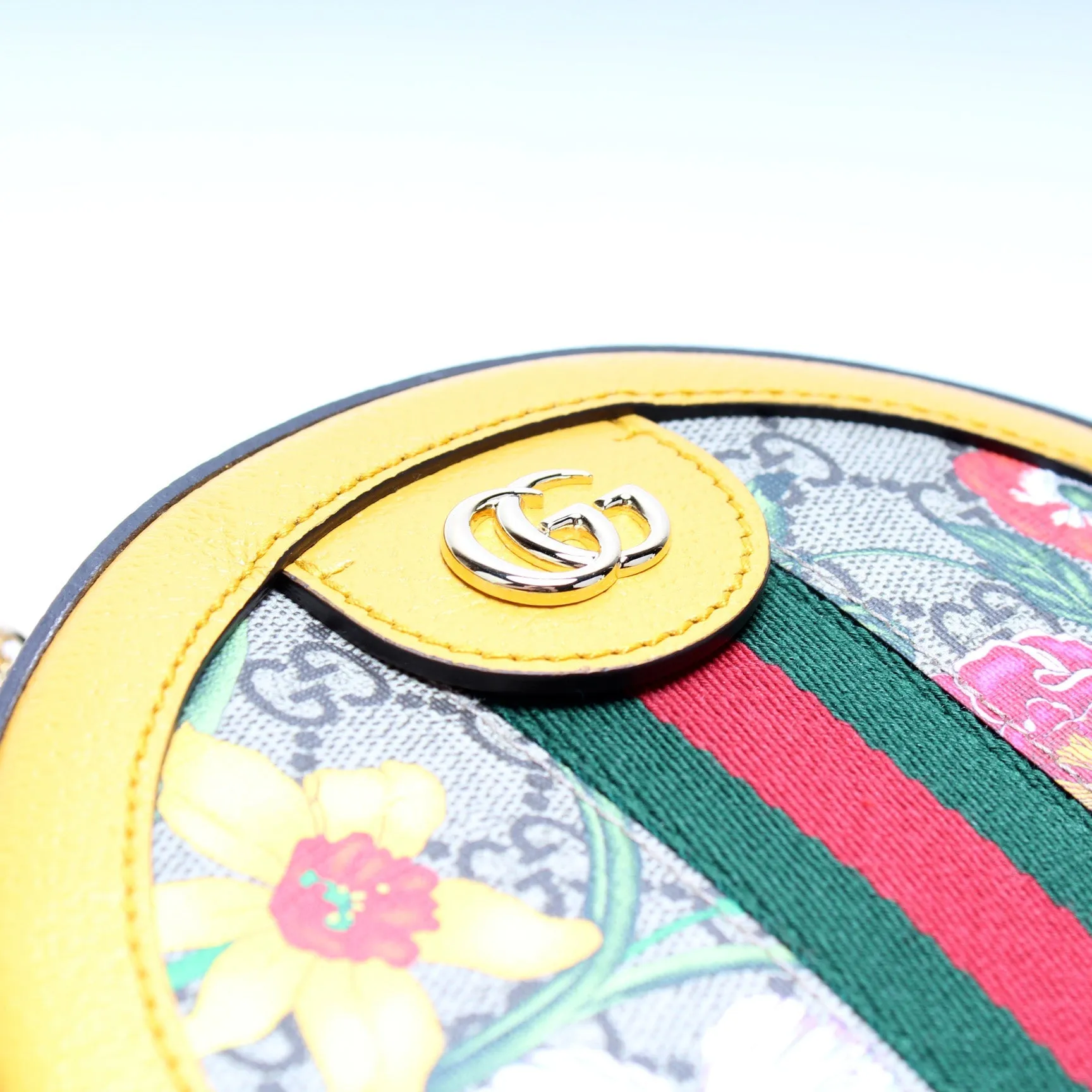 550618 Ophidia GG Flora Round Small Crossbody