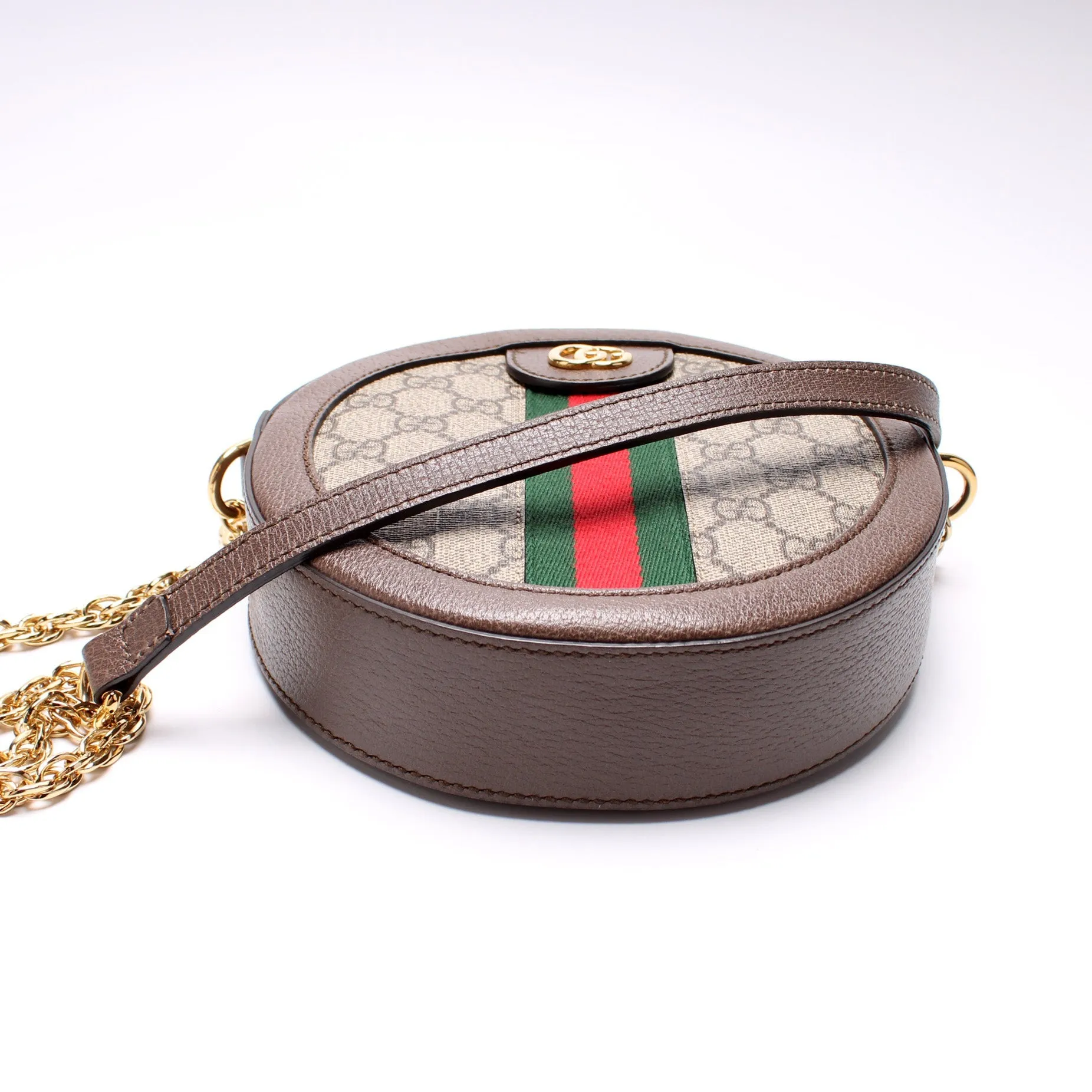 550618 Ophidia GG Supreme Round Small Crossbody