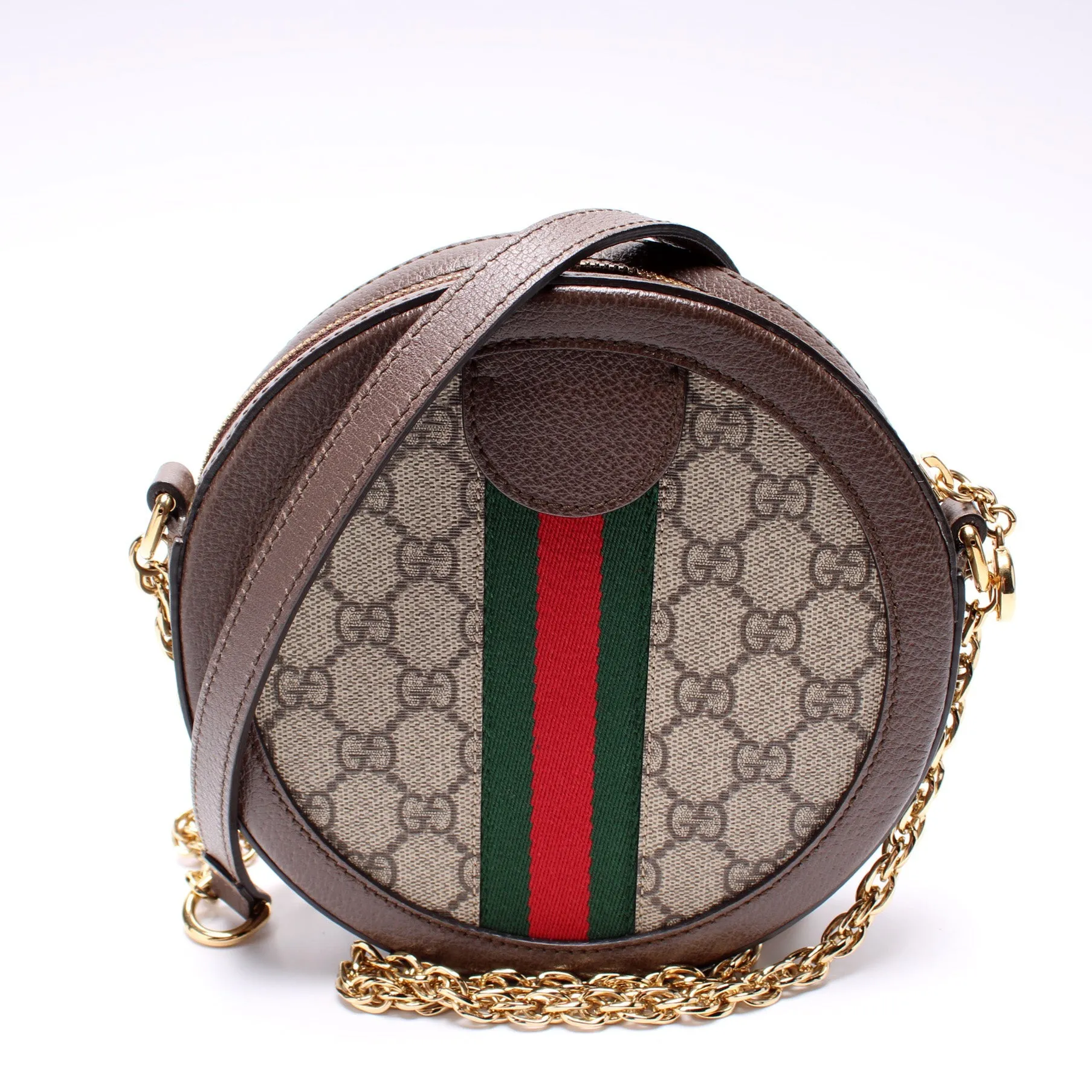550618 Ophidia GG Supreme Round Small Crossbody