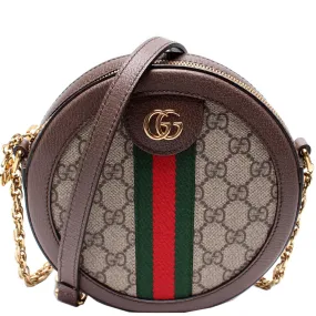 550618 Ophidia GG Supreme Round Small Crossbody