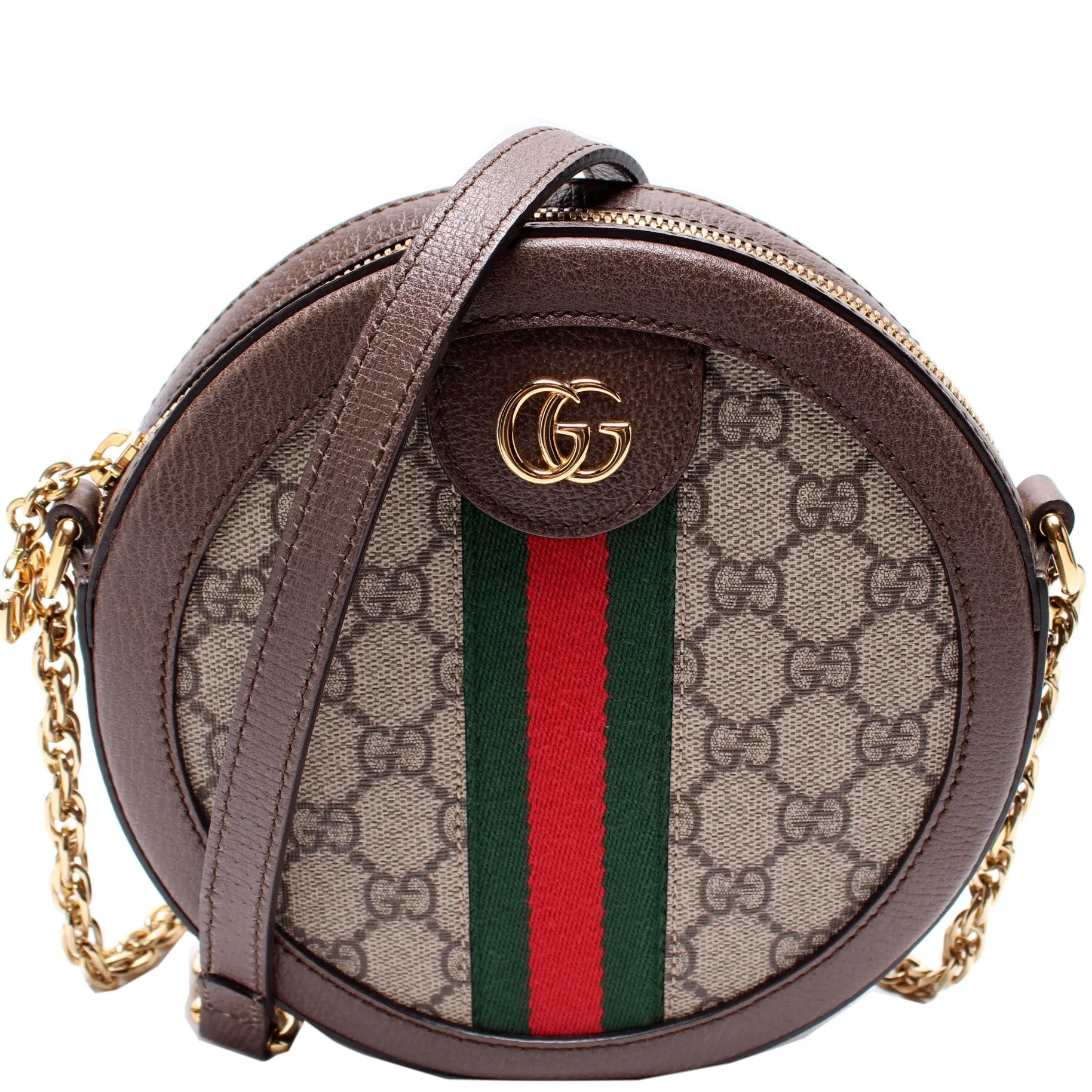550618 Ophidia GG Supreme Round Small Crossbody
