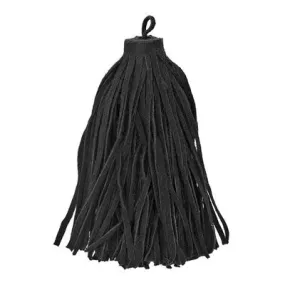 85mm Large Black Suede Leather Tassel