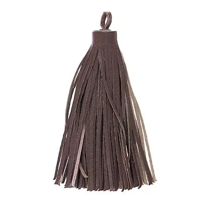 85mm Large Red Brown Nappa Leather Tassel