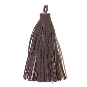 85mm Large Red Brown Nappa Leather Tassel