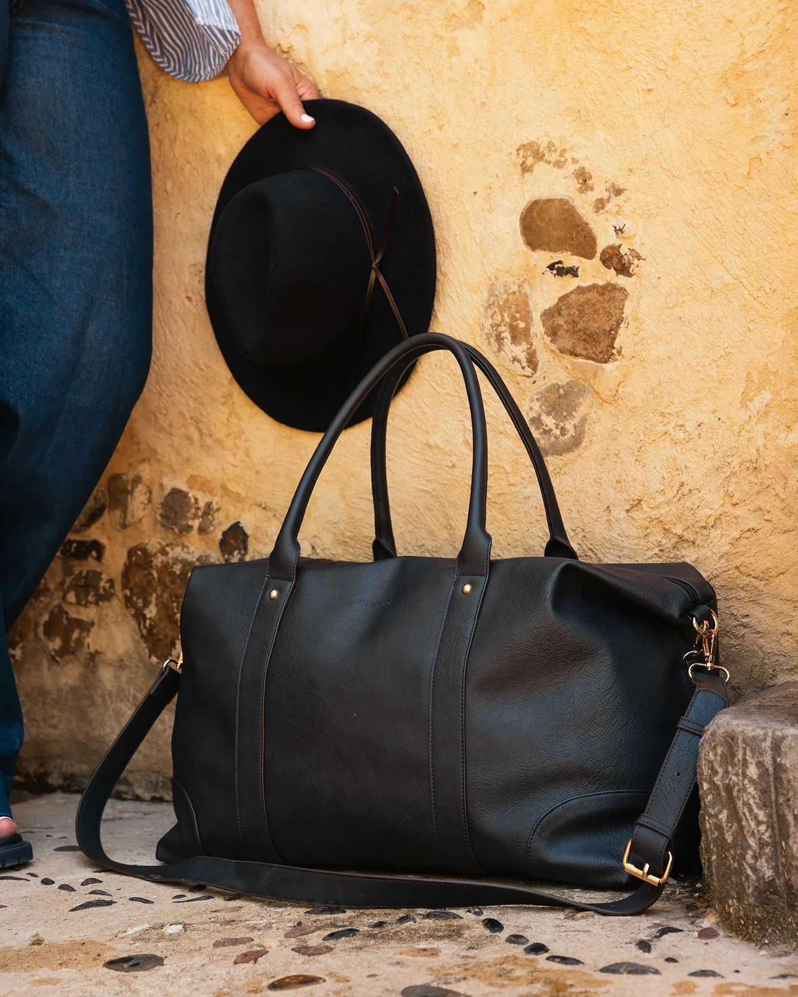 Alexis Stripe Weekender Travel Bag