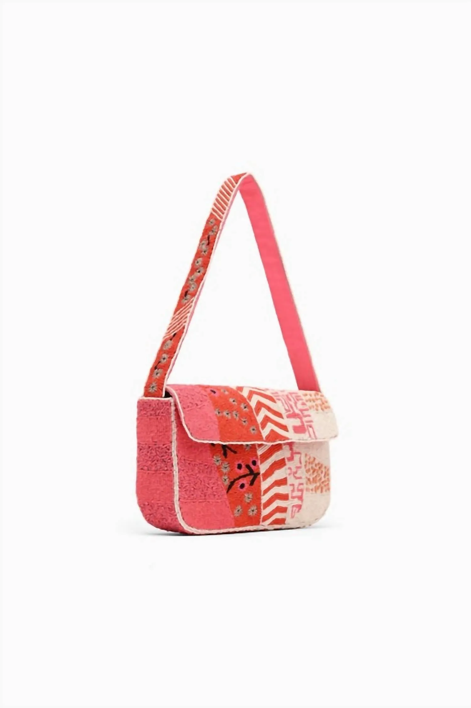 America & Beyond - Women's Tigerlily Beaded Shoulder Bag