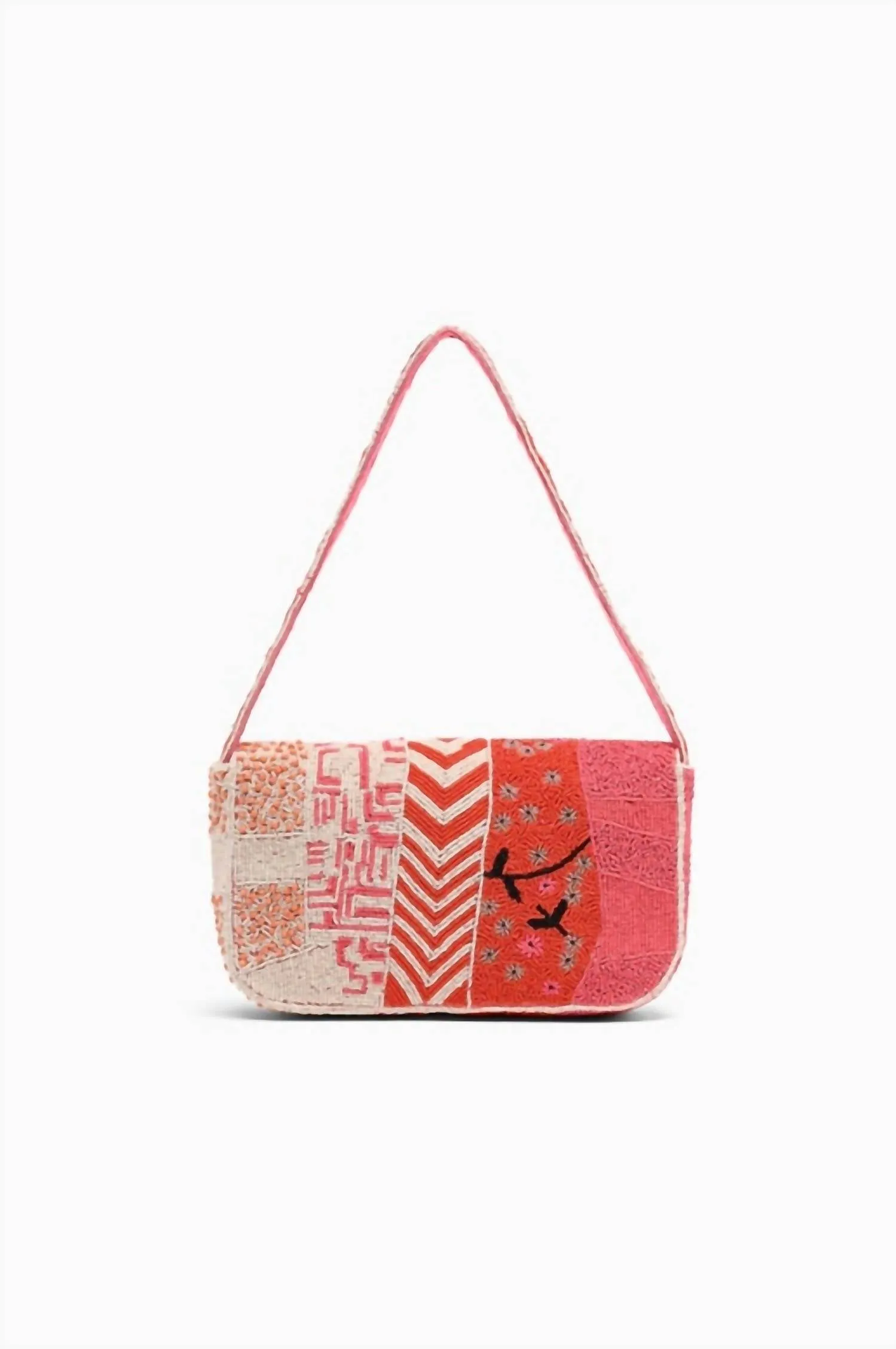 America & Beyond - Women's Tigerlily Beaded Shoulder Bag