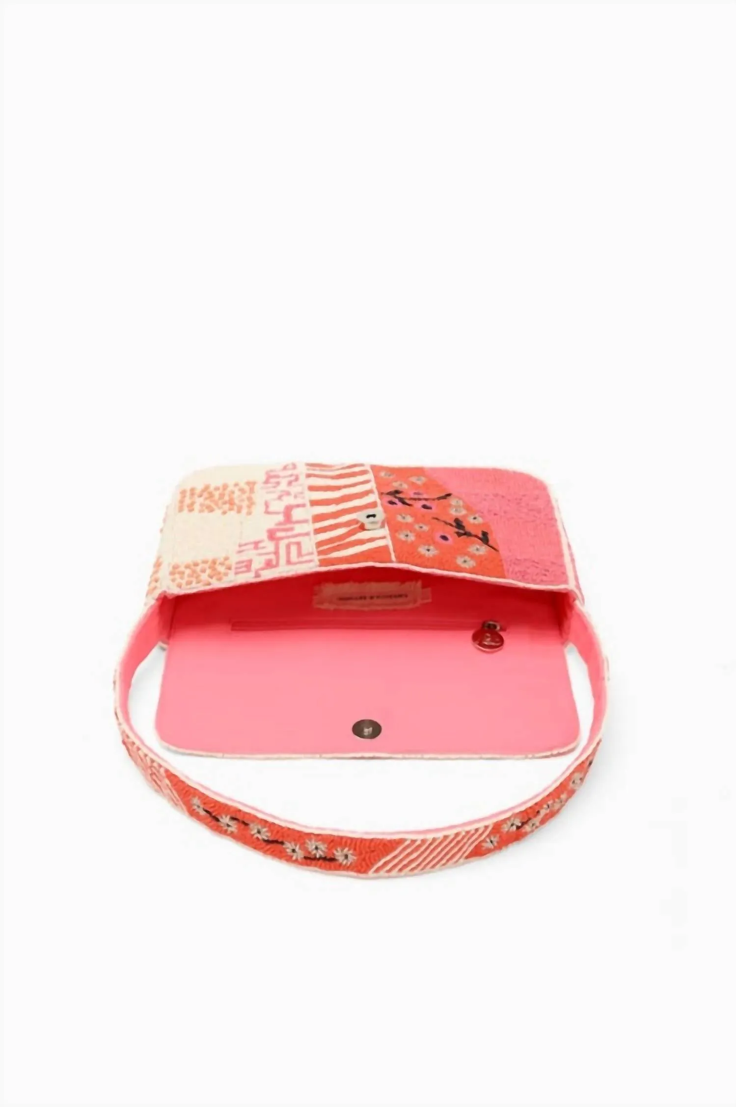 America & Beyond - Women's Tigerlily Beaded Shoulder Bag
