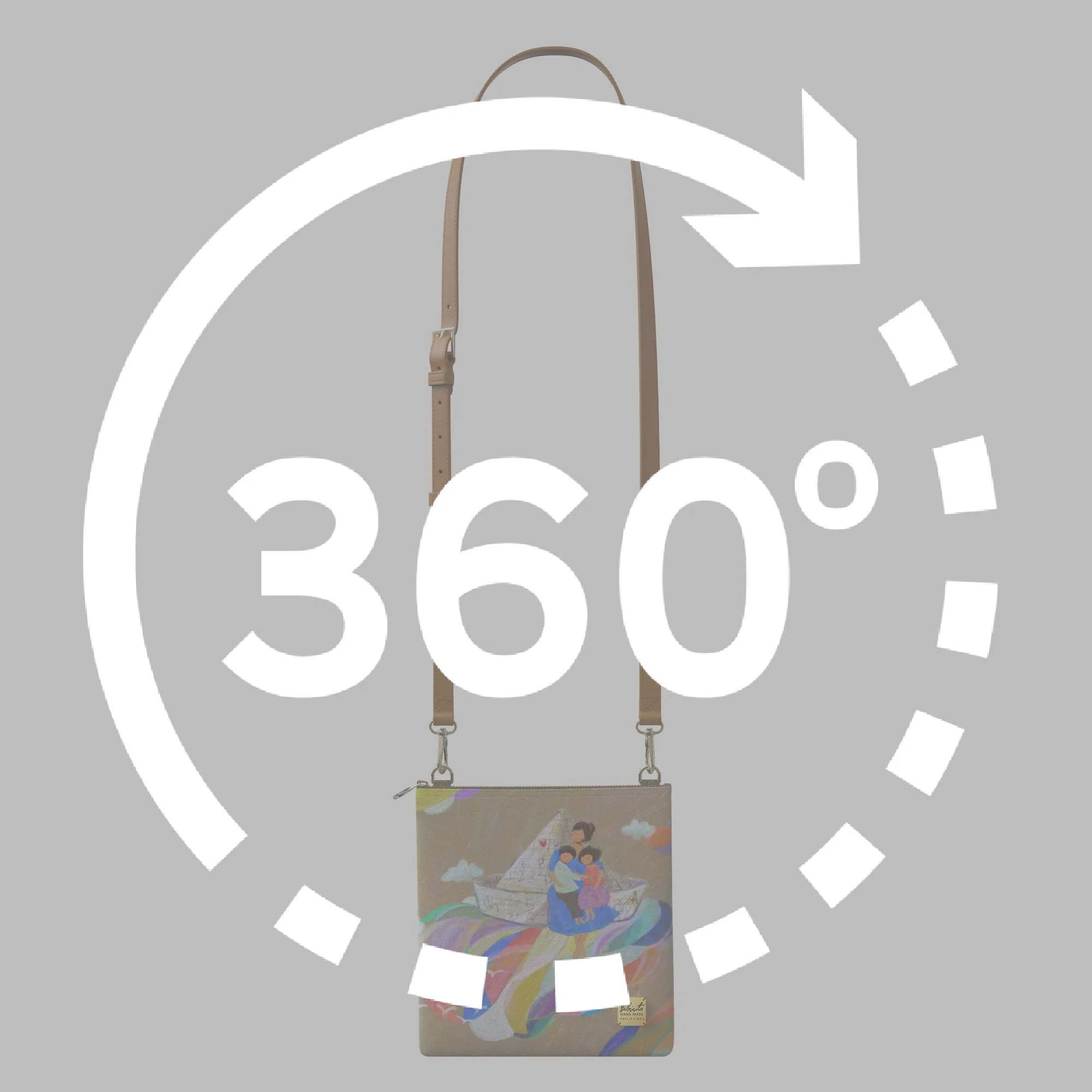 Bibsisita Sling Bag Shoulder Bag - Paper Boat