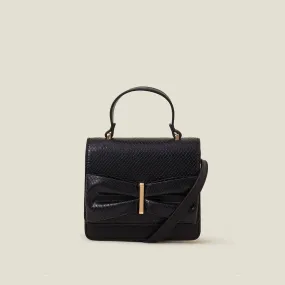 Black Bow Square Sling Bag
