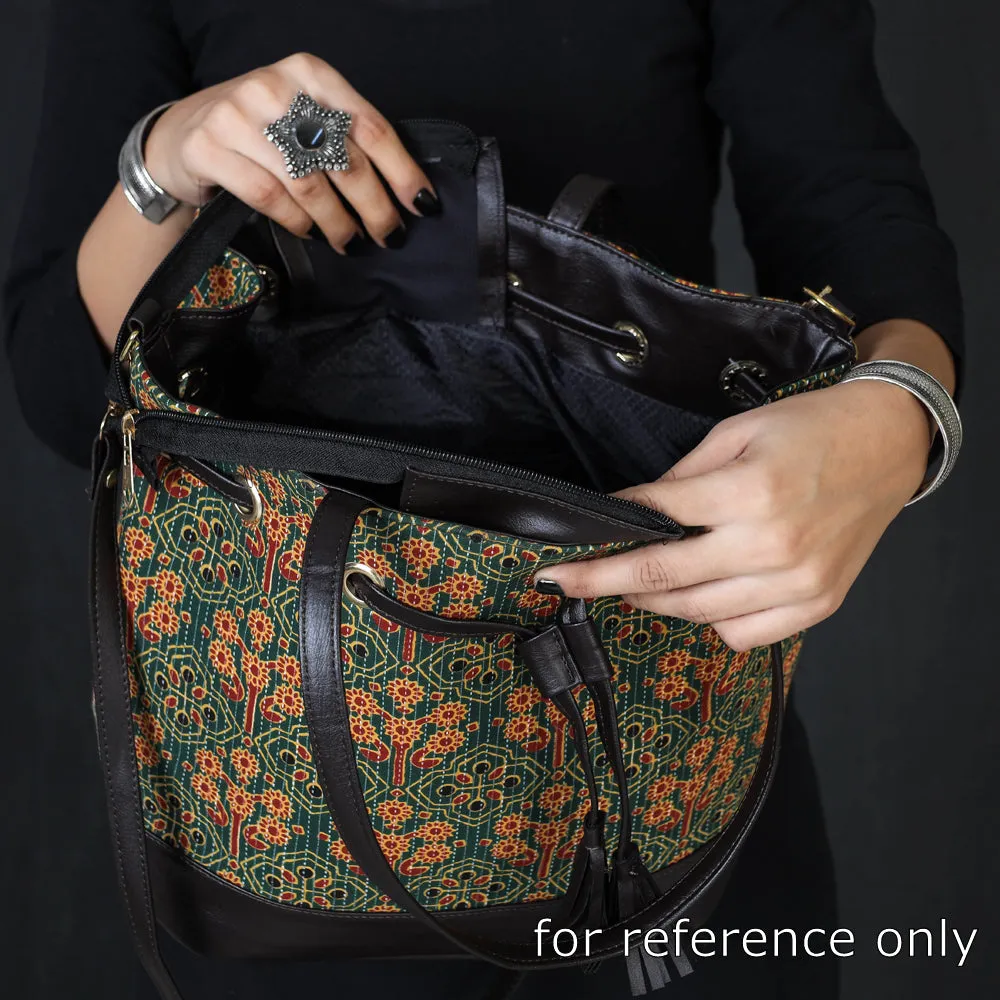 Black - Kutch Printed Cotton Sling Bag (Set of 2)