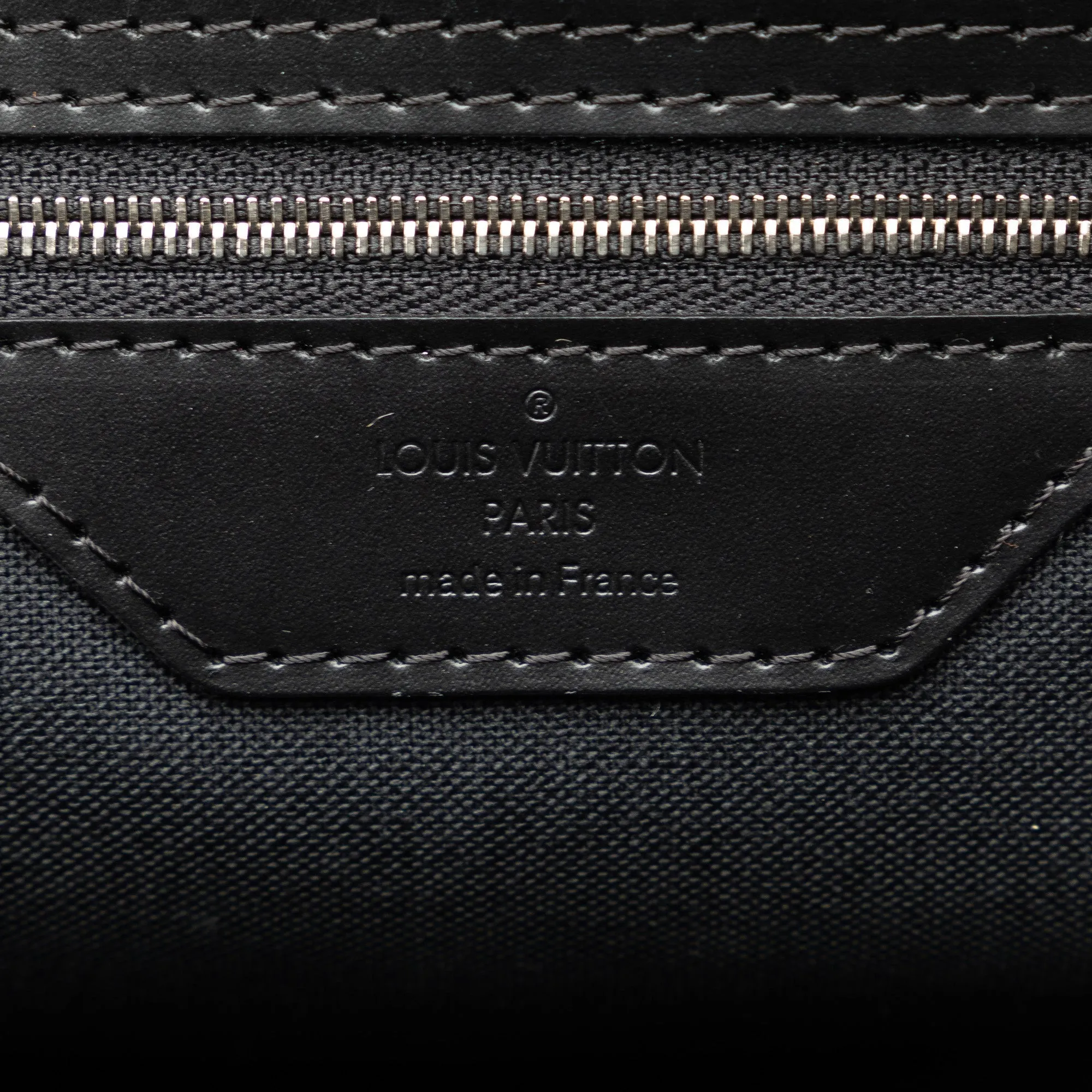 Black Louis Vuitton Damier Graphite Sac Leoh