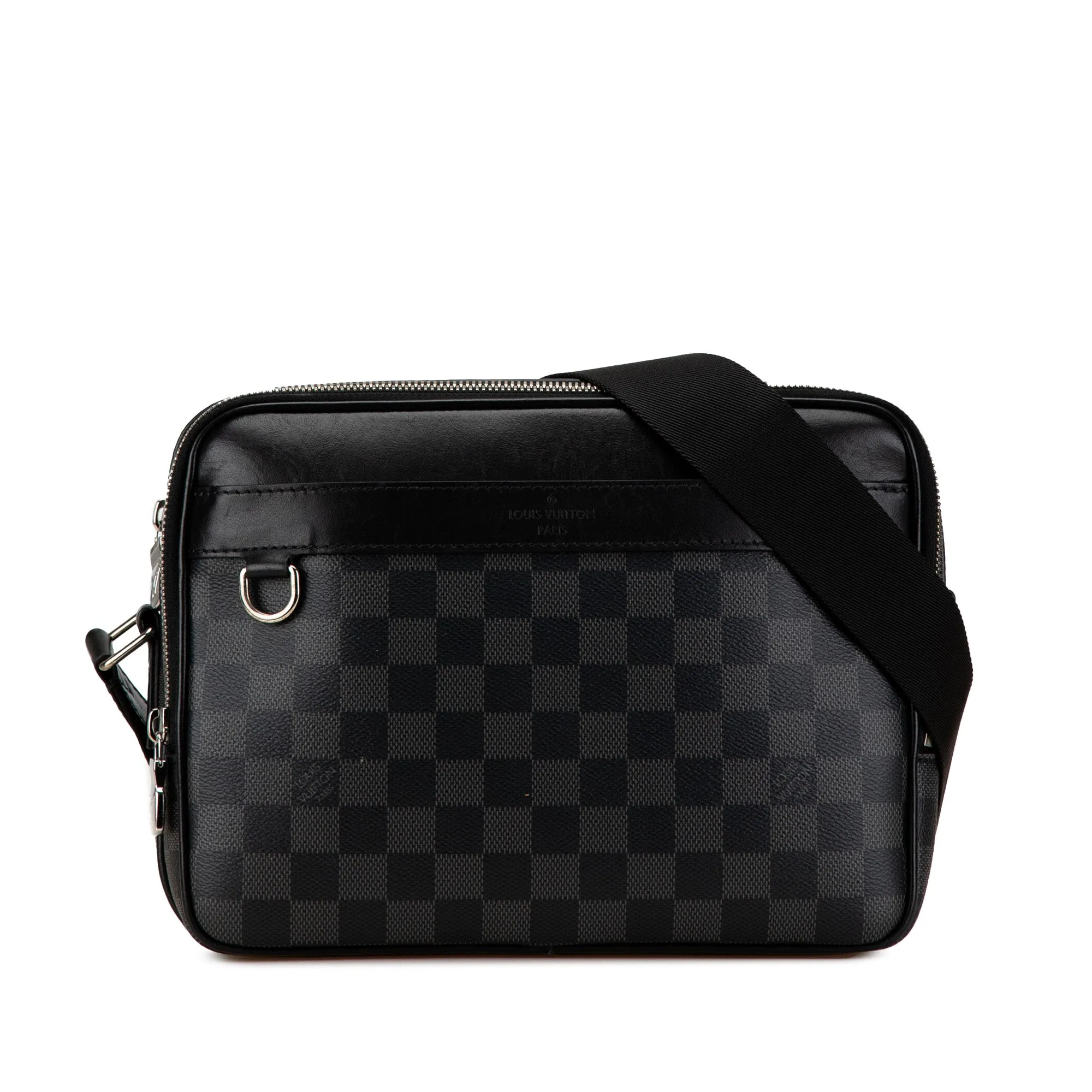 Black Louis Vuitton Damier Graphite Trocadero MM Crossbody Bag