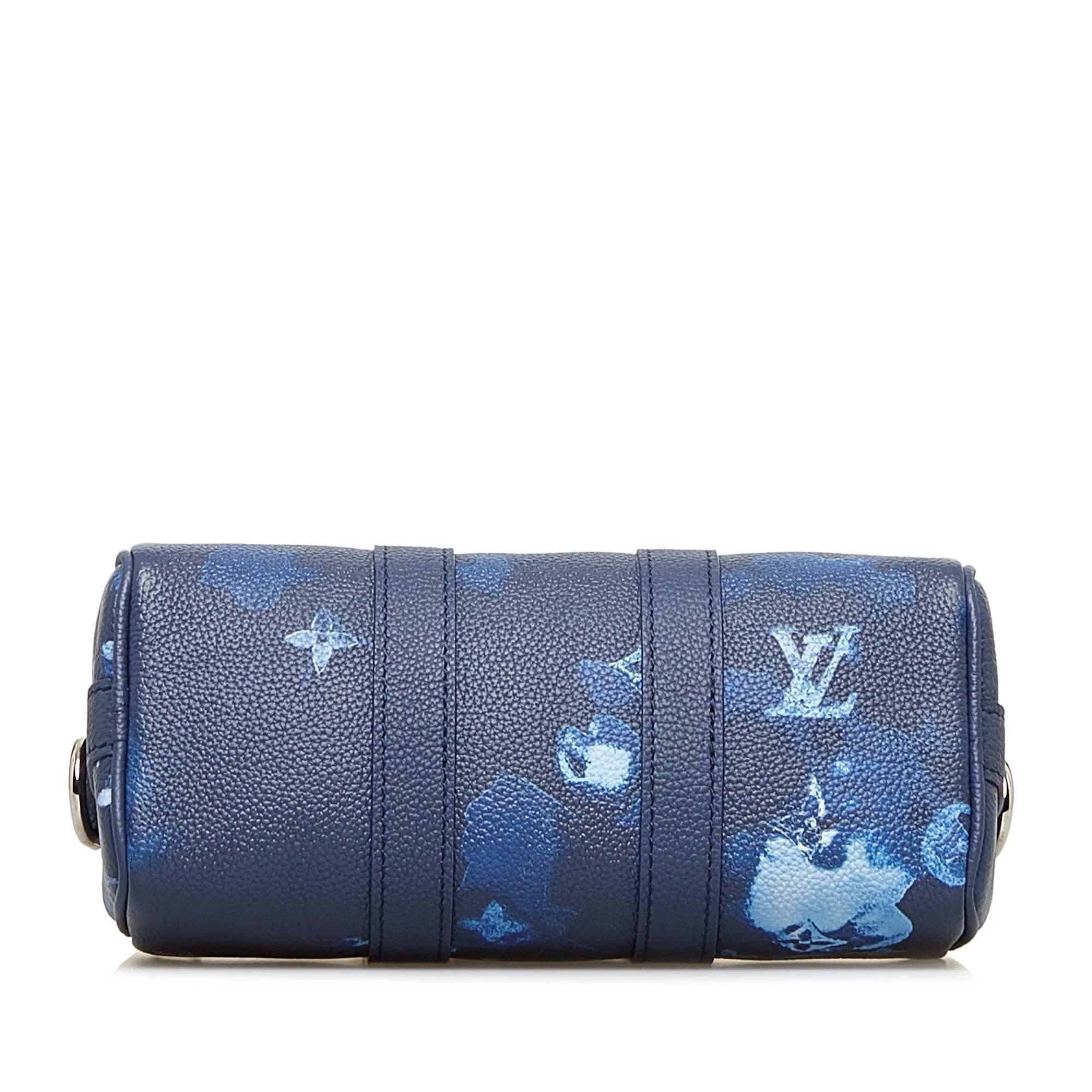 Blue Louis Vuitton Monogram Ink Watercolor Keepall XS Satchel