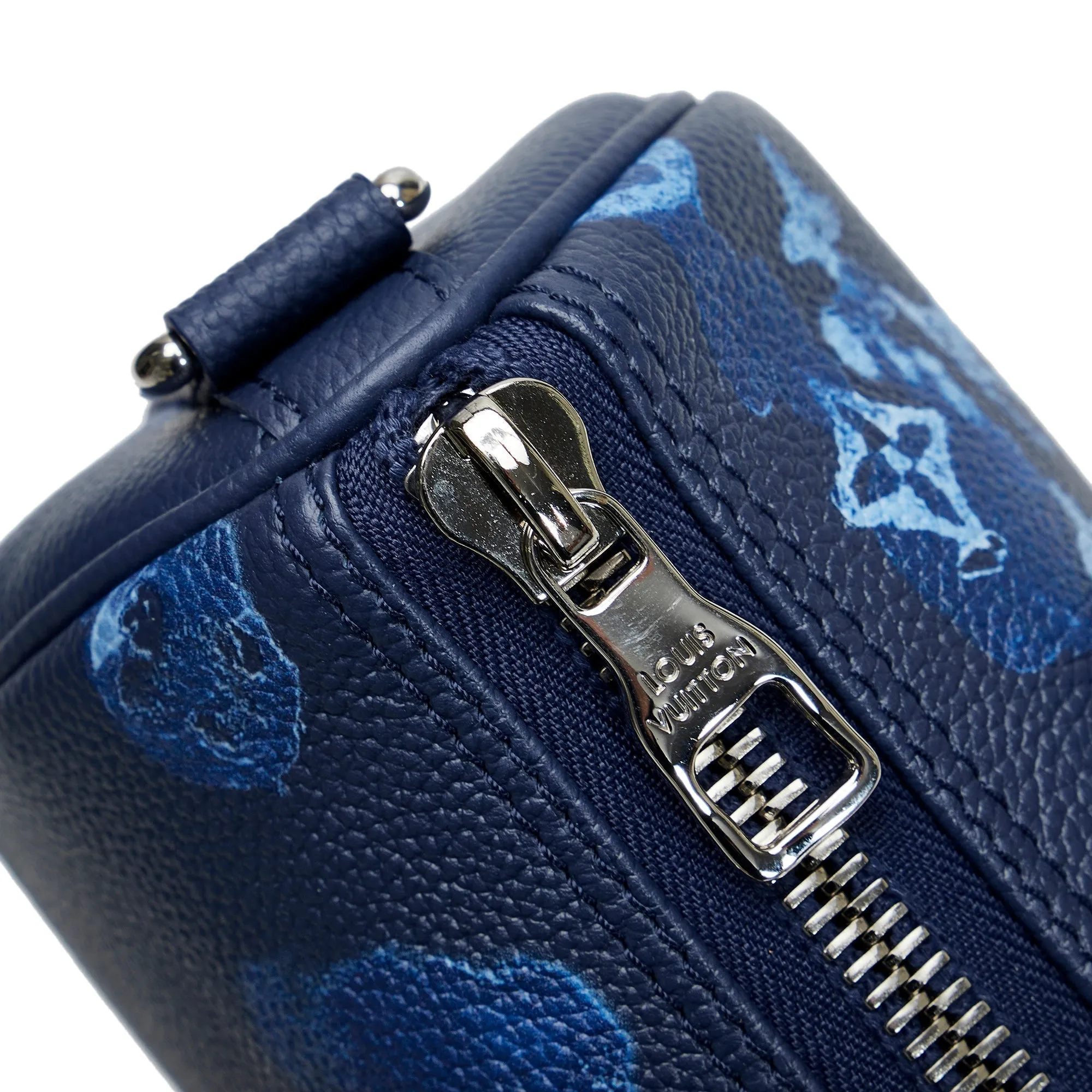 Blue Louis Vuitton Monogram Ink Watercolor Keepall XS Satchel