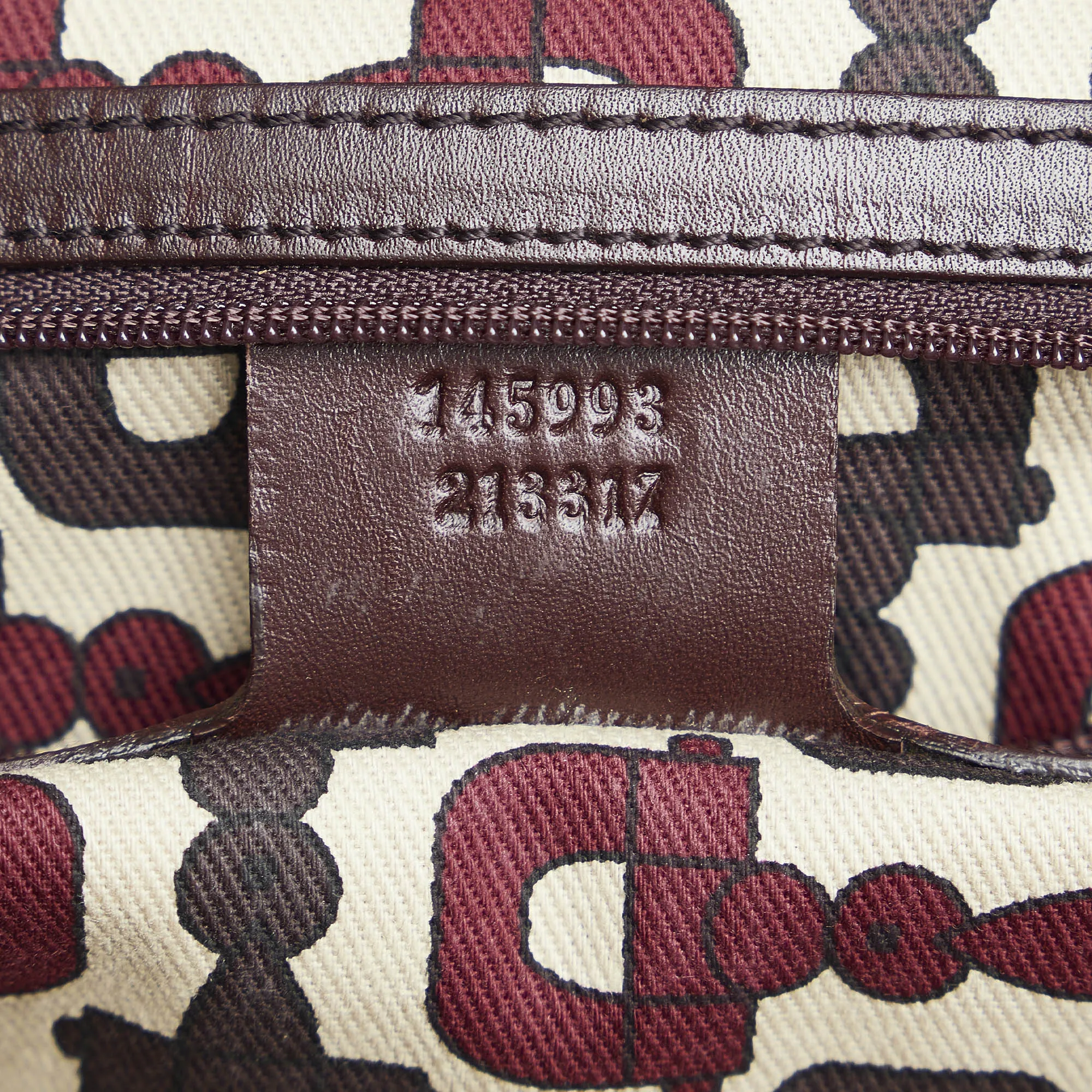 Brown Gucci Guccissima Punch Tote Bag