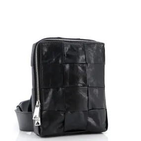 Cassette Sling Bag Maxi Intrecciato Leather Mini