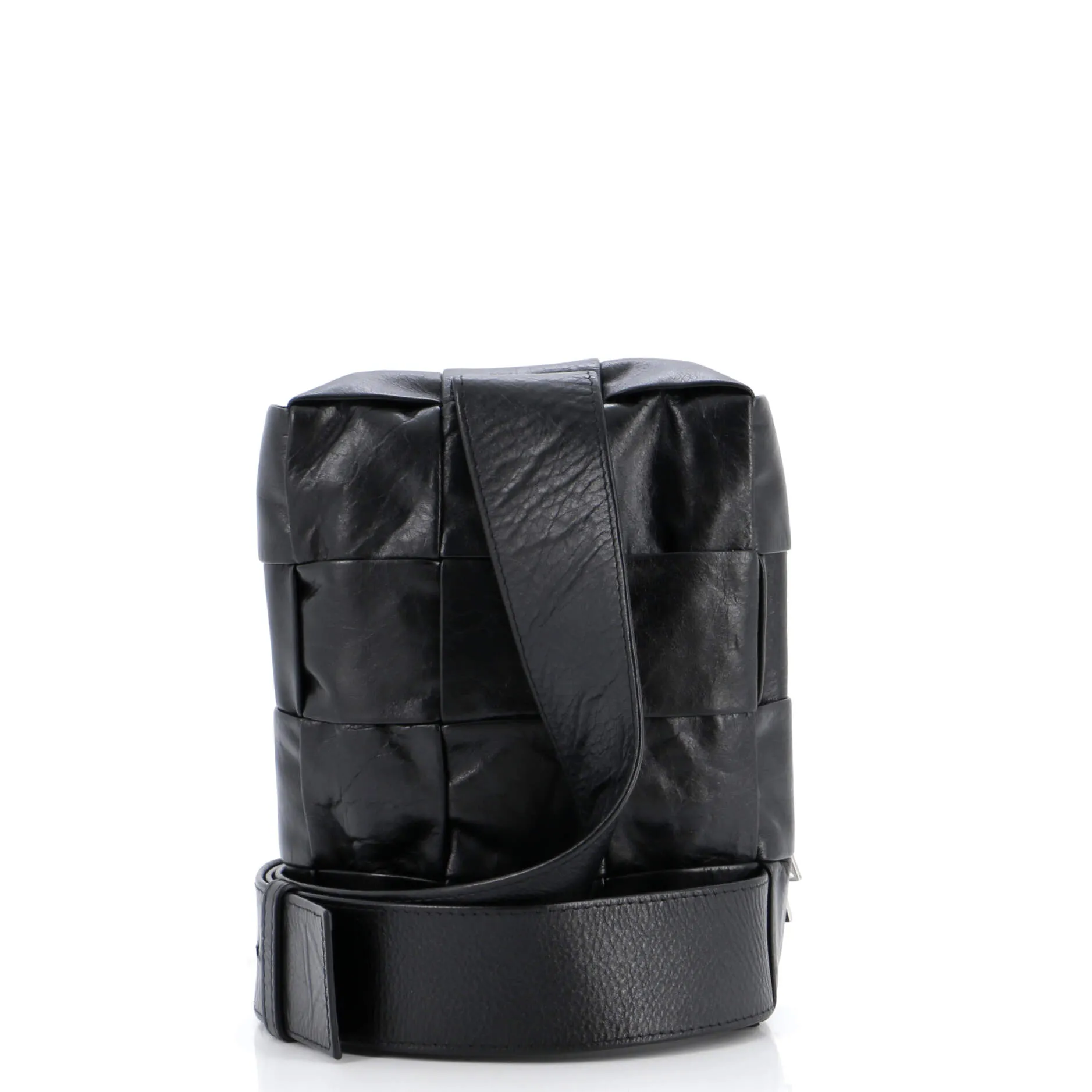 Cassette Sling Bag Maxi Intrecciato Leather Mini