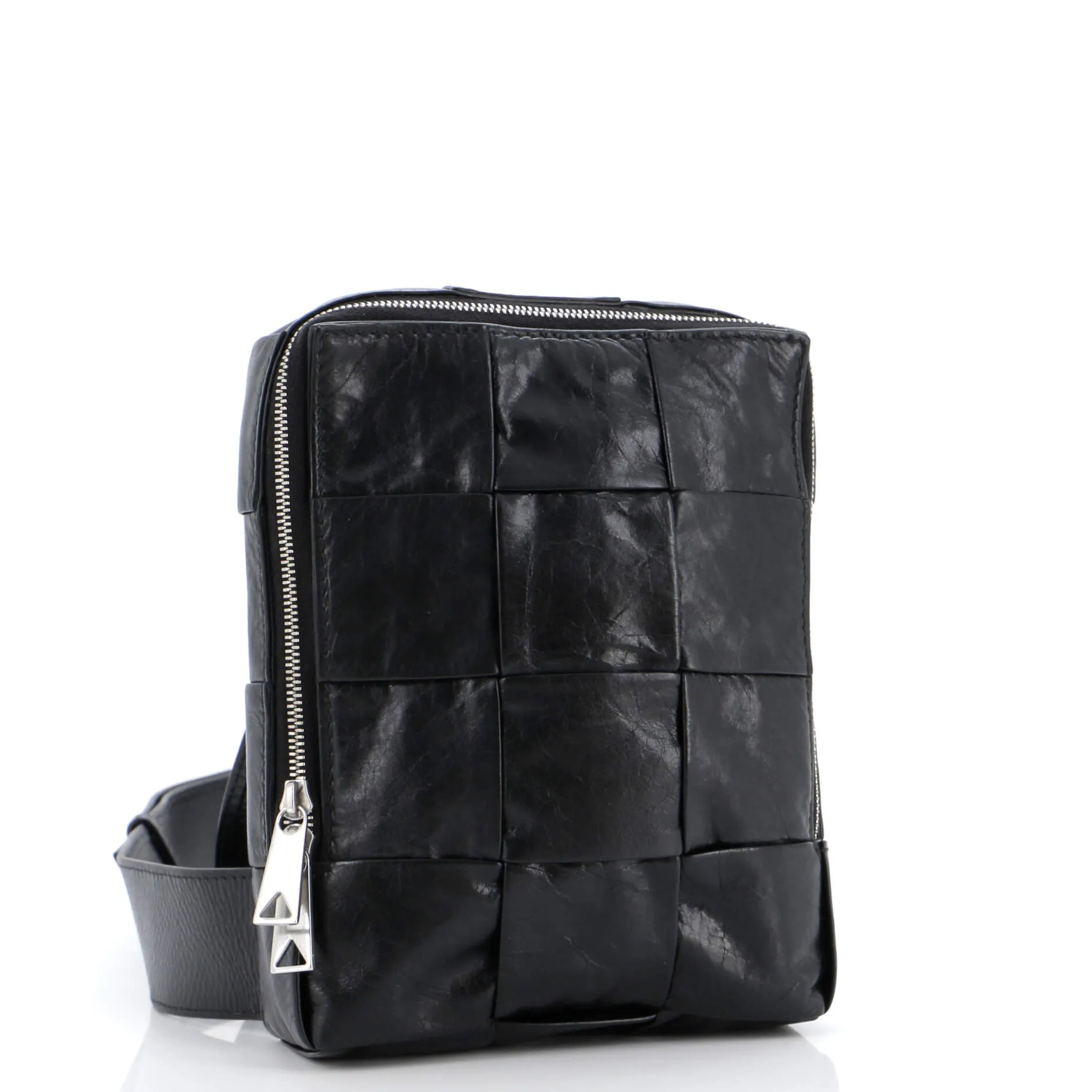 Cassette Sling Bag Maxi Intrecciato Leather Mini
