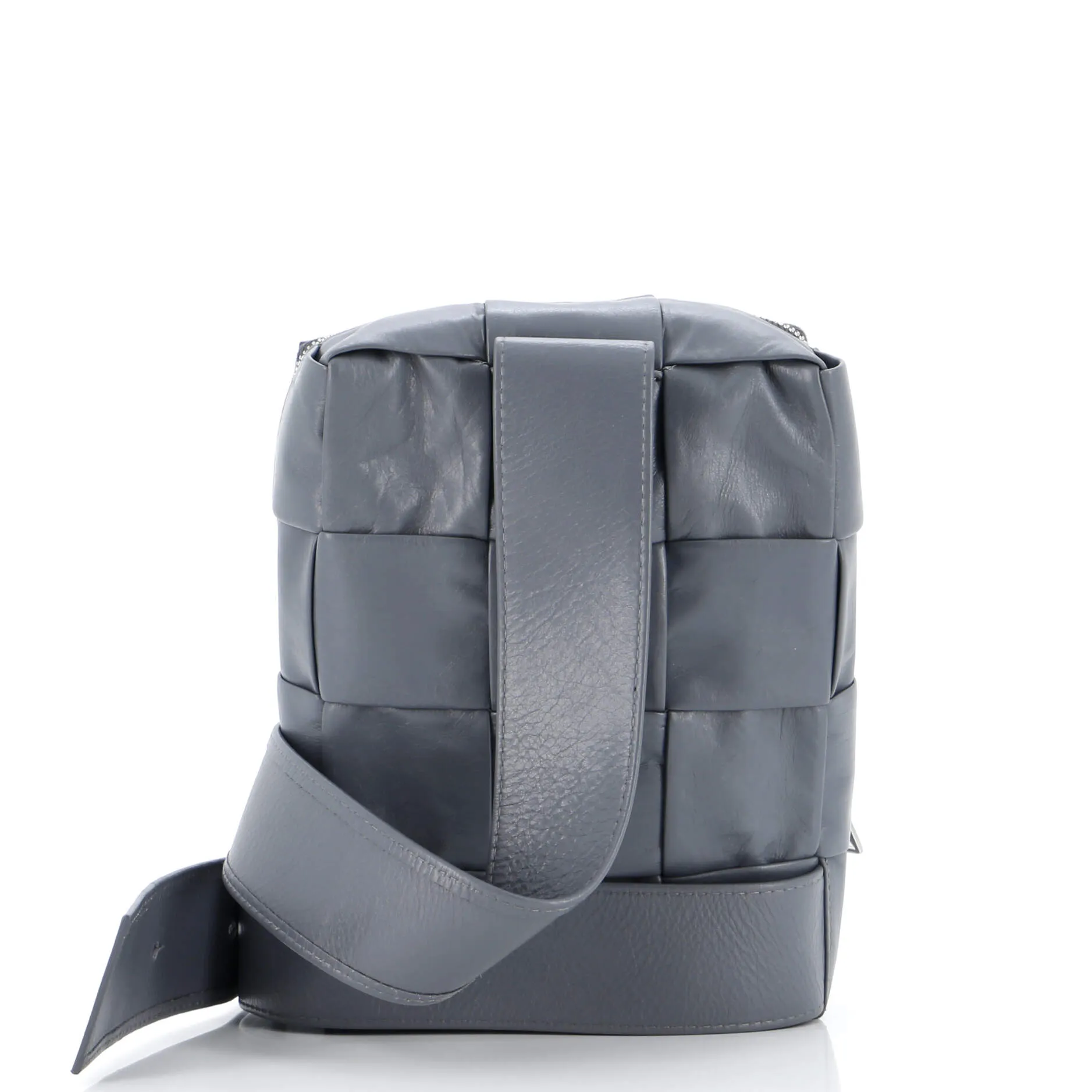 Cassette Sling Crossbody Bag Maxi Intrecciato Leather