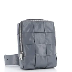 Cassette Sling Crossbody Bag Maxi Intrecciato Leather