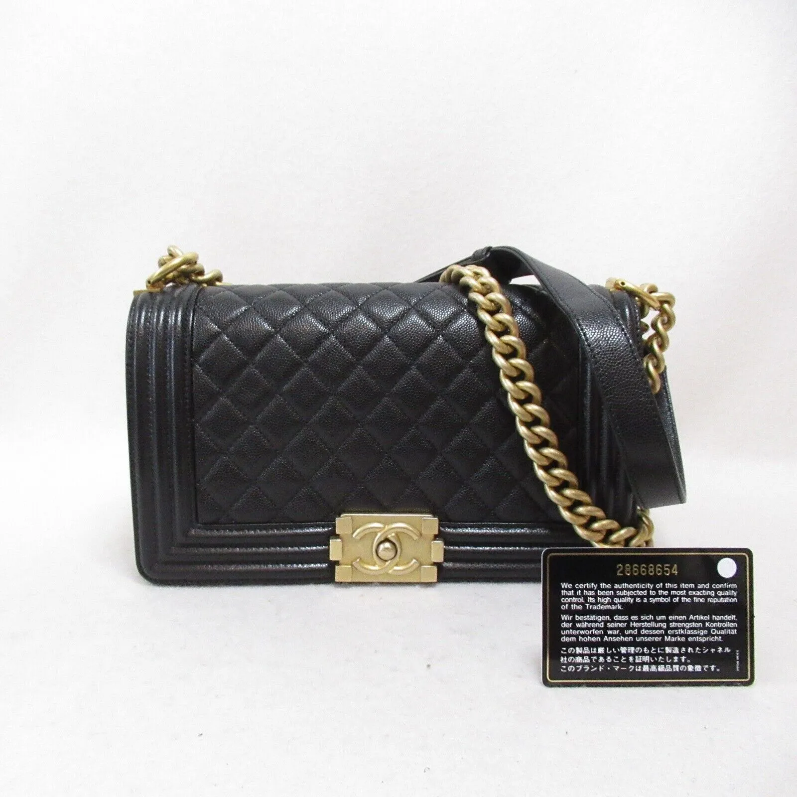 Chanel Boy Chain Shoulder Crossbody Bag