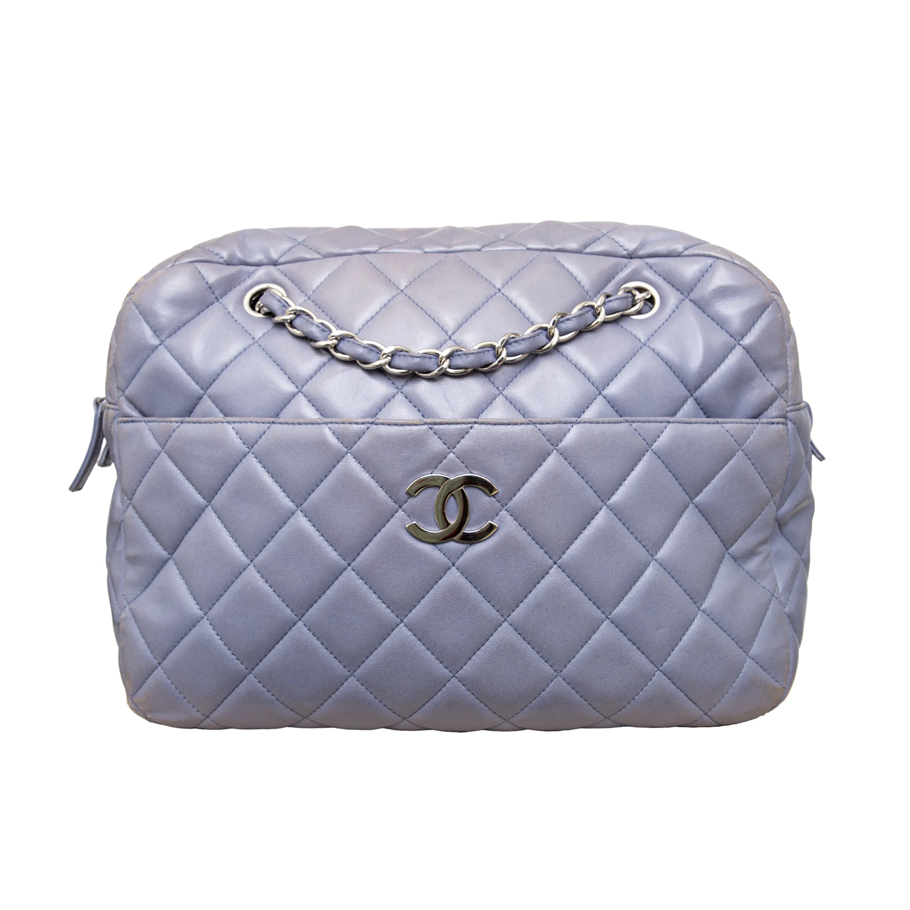 CHANEL Chanel Quilted Leather Camera Bag
