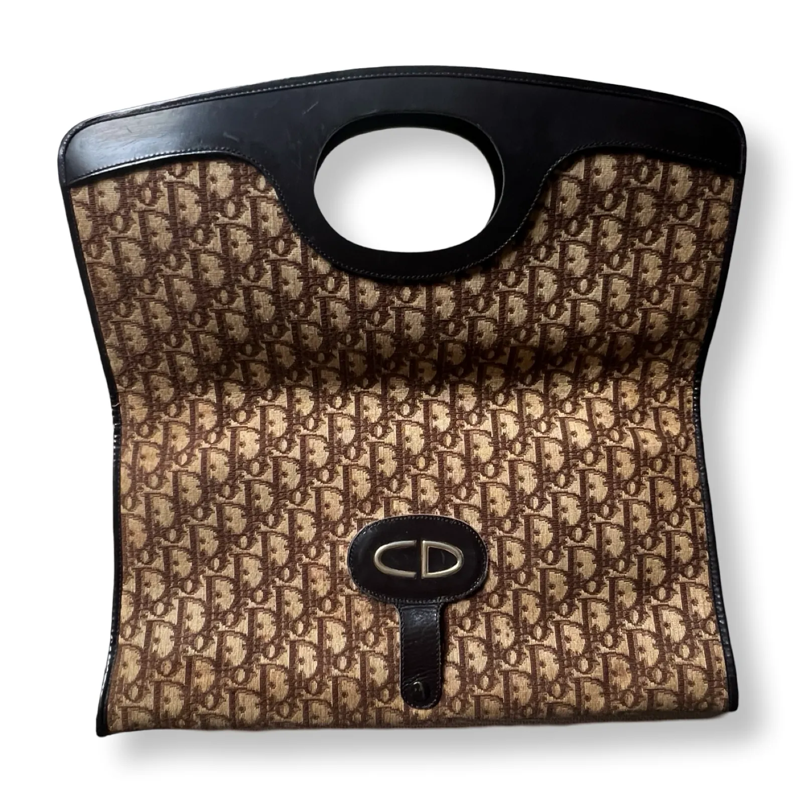 Dior Vintage Oblique Two Way Clutch
