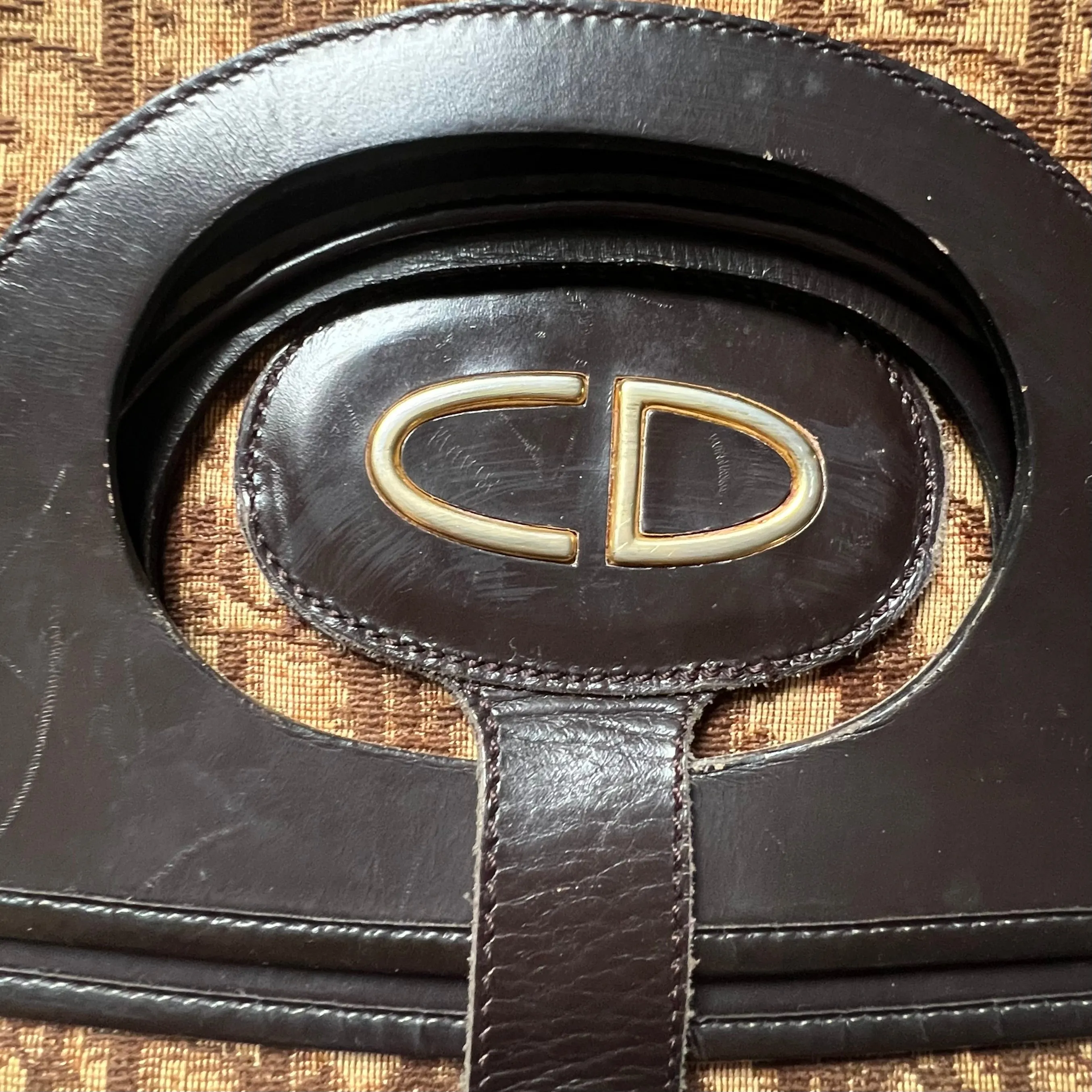 Dior Vintage Oblique Two Way Clutch