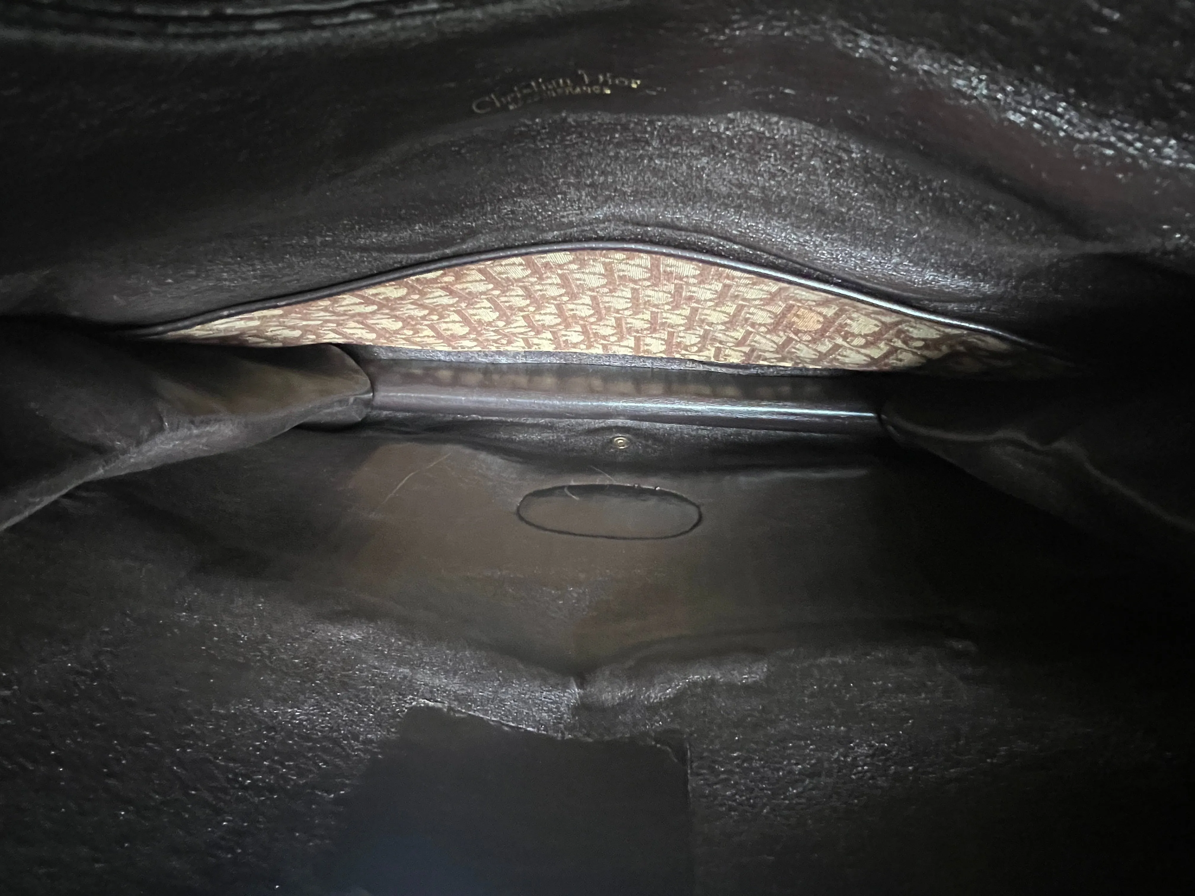 Dior Vintage Oblique Two Way Clutch