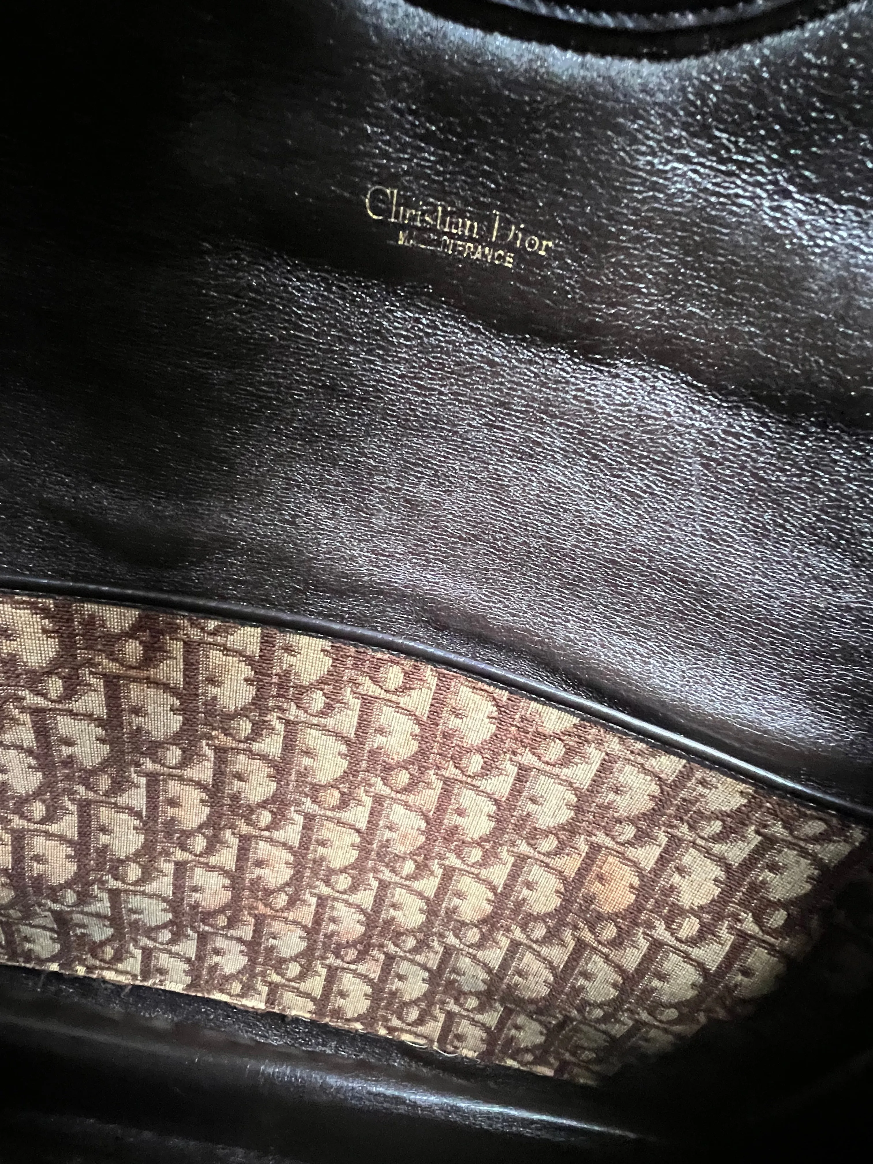 Dior Vintage Oblique Two Way Clutch