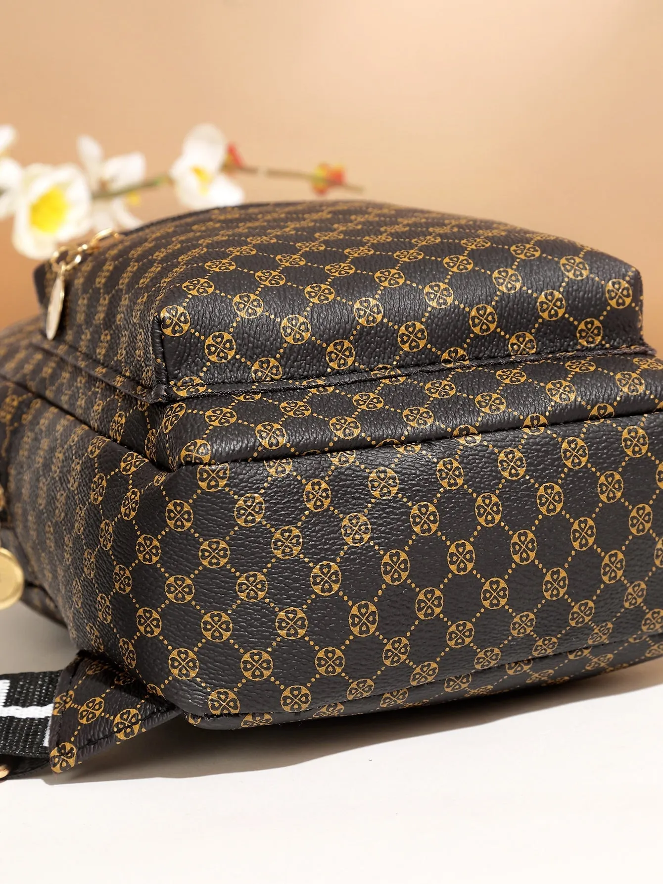 Geo Pattern Pocket Front Sling Bag