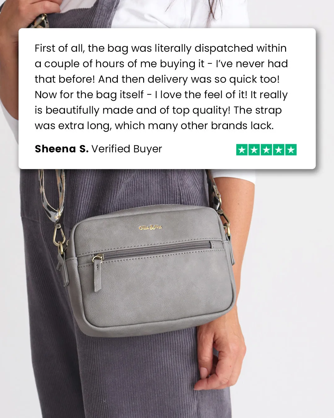 Gigi Crossbody - Grey