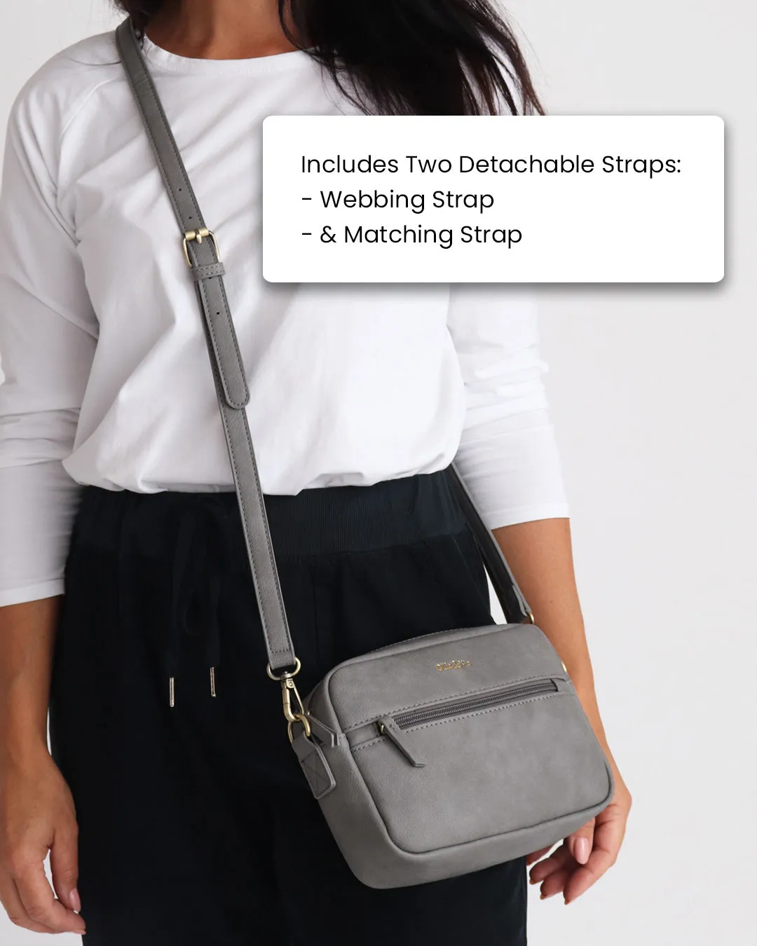 Gigi Crossbody - Grey