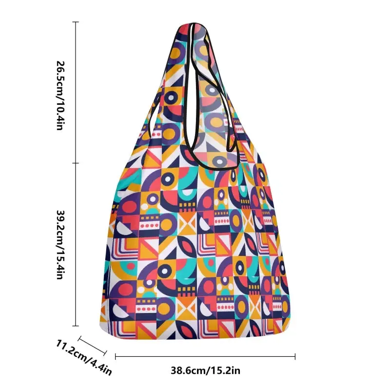 Groovy Greens and Ladybug Scenes with Stylish Reusable Grocery Bags