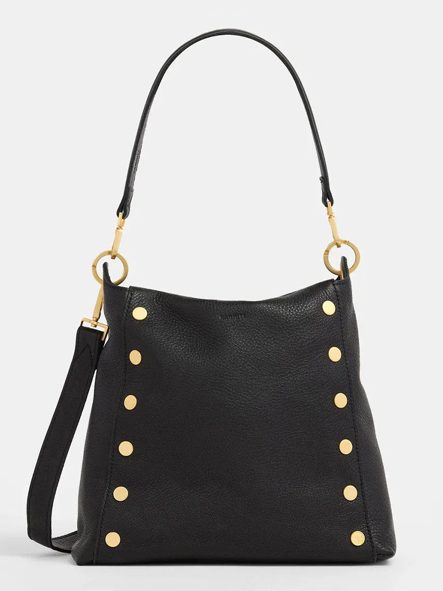 Hammitt Los Angeles Bryant Large Crossbody Bag in Black & Brushed Gold
