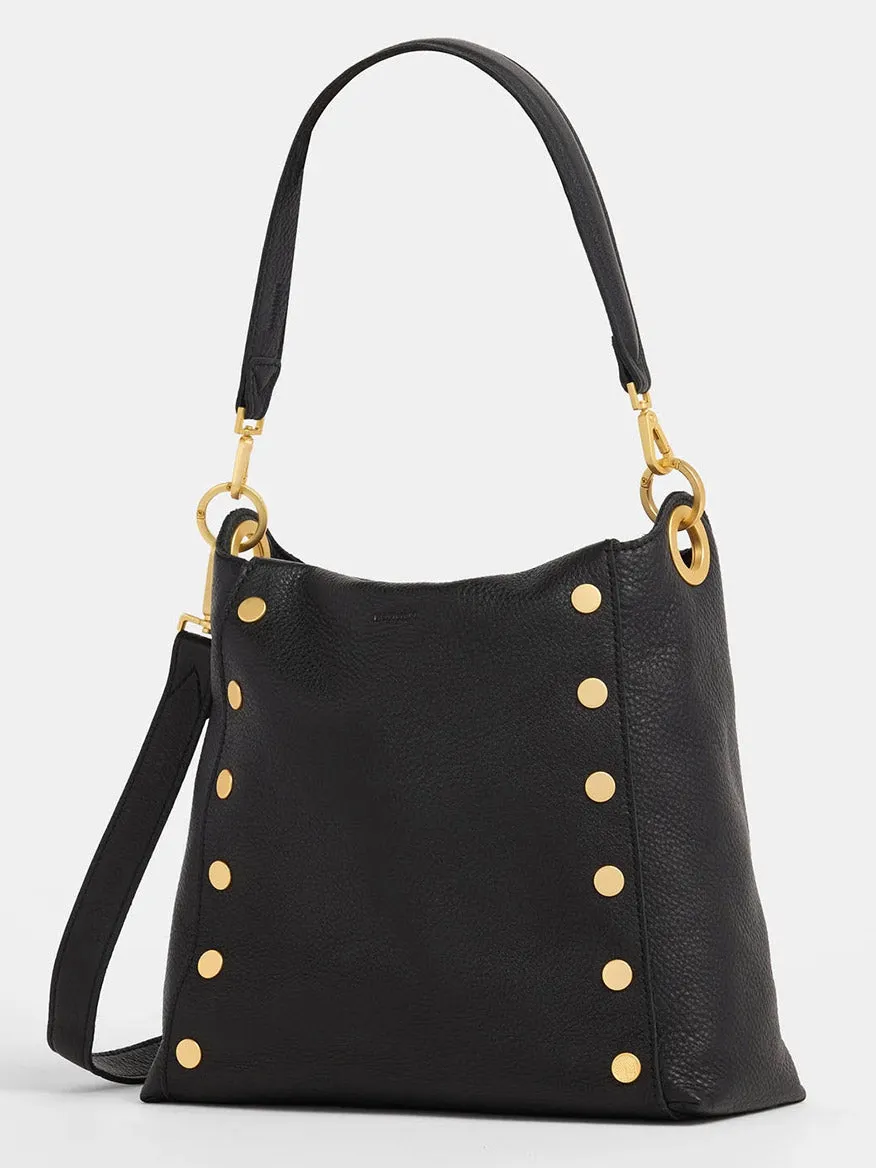 Hammitt Los Angeles Bryant Large Crossbody Bag in Black & Brushed Gold