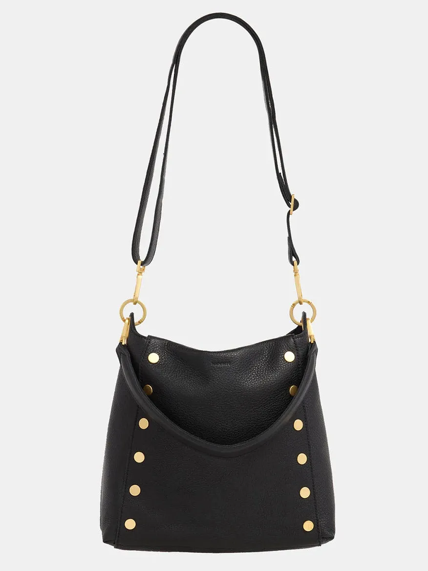 Hammitt Los Angeles Bryant Large Crossbody Bag in Black & Brushed Gold