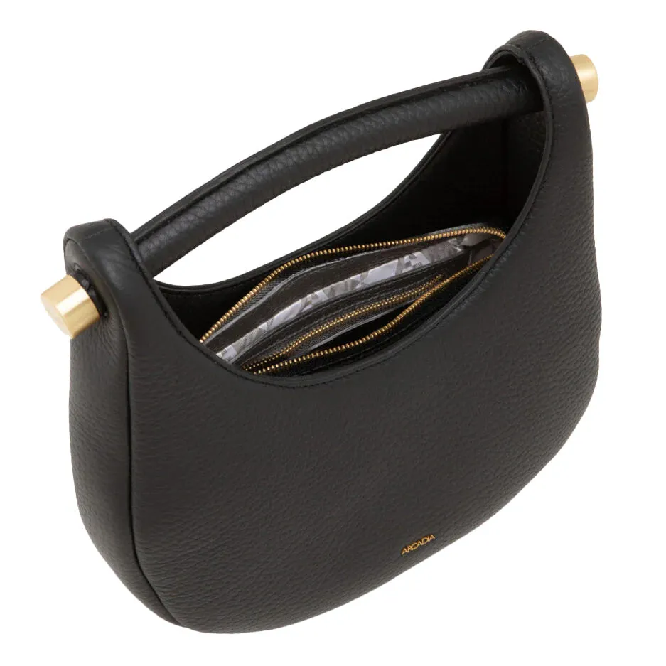 Heritage Small Hobo Bag in Black