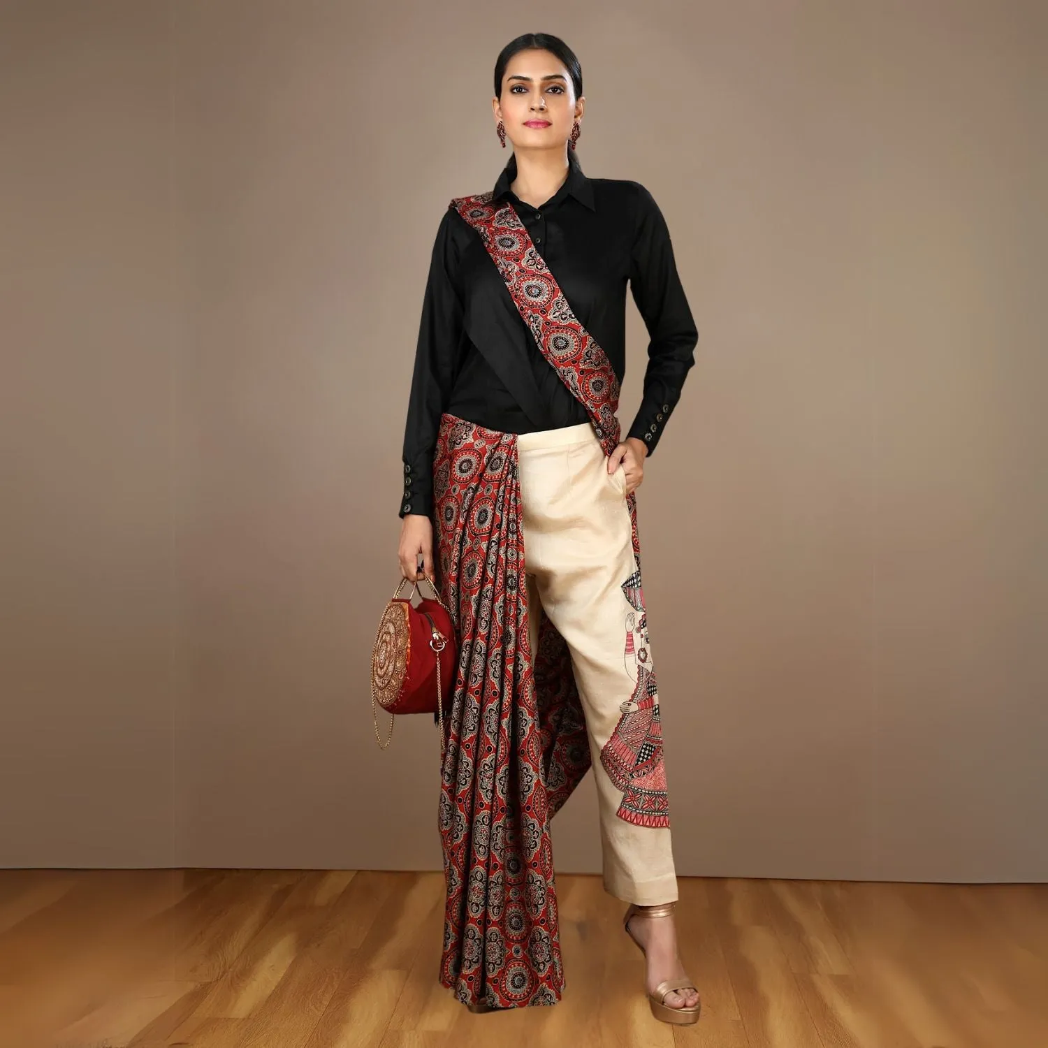 Maroon Sling Bag For Women |  Bandhani Glam | Stylish and Functional