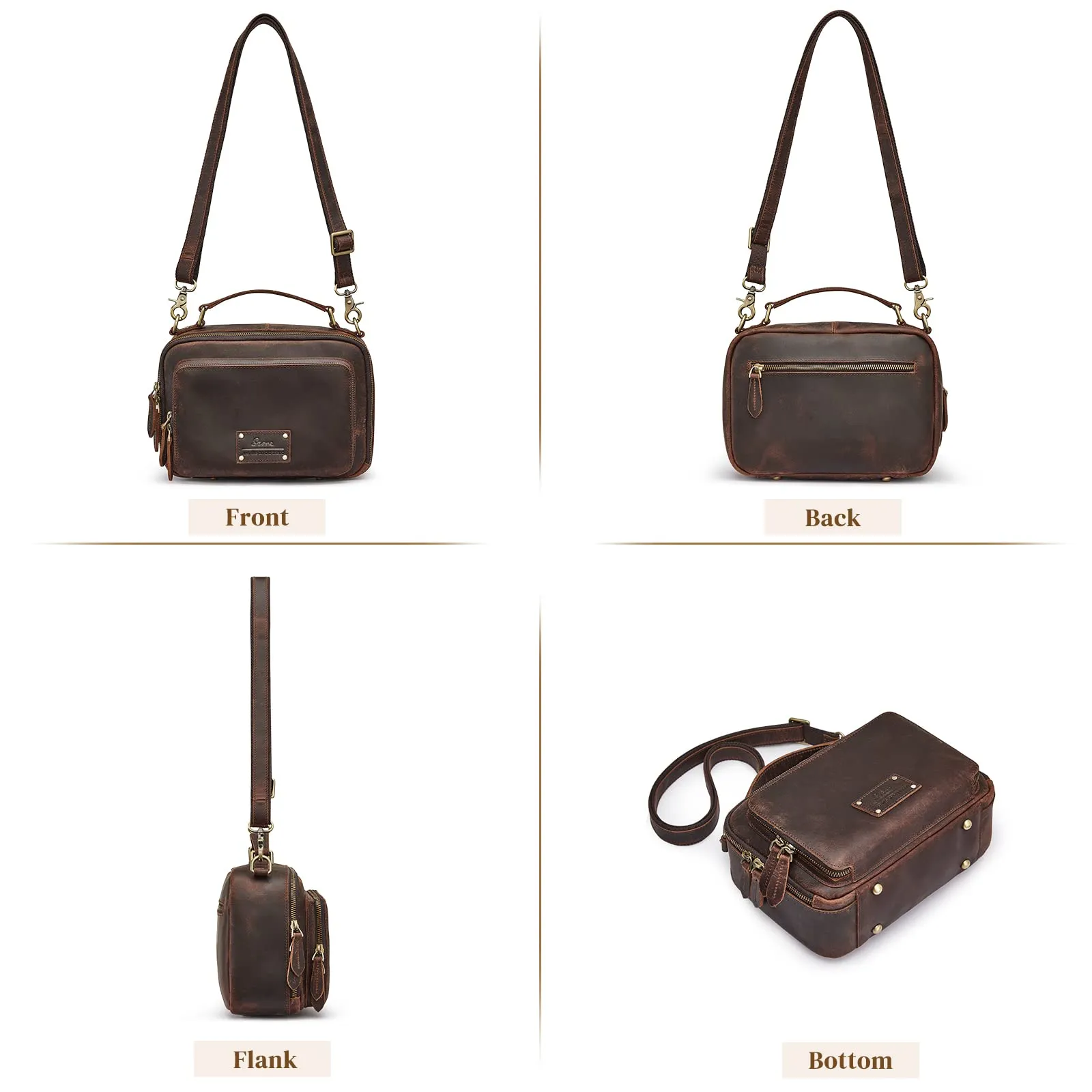 Mini Genuine Leather Crossbody Purses