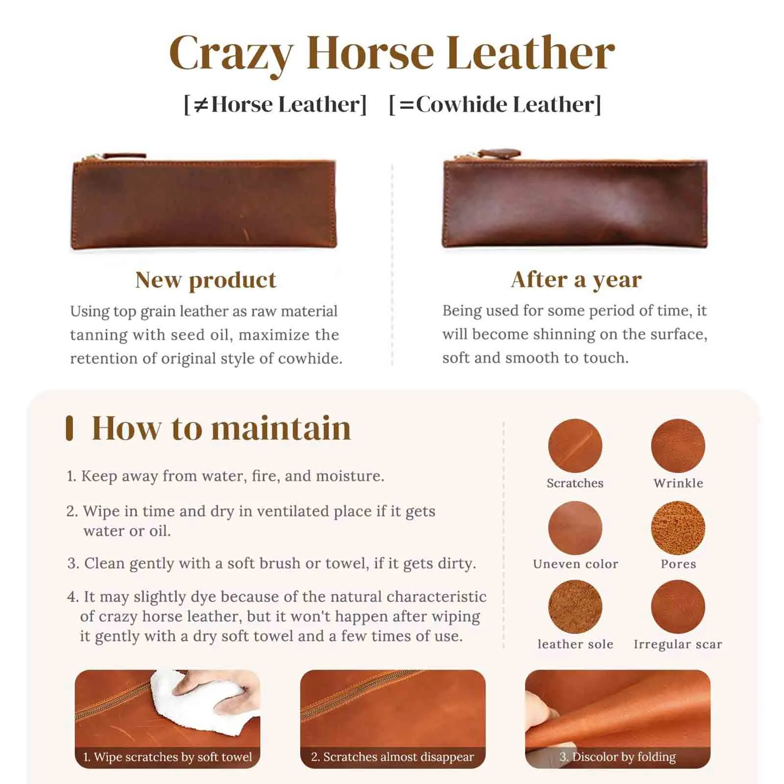 Mini Genuine Leather Crossbody Purses