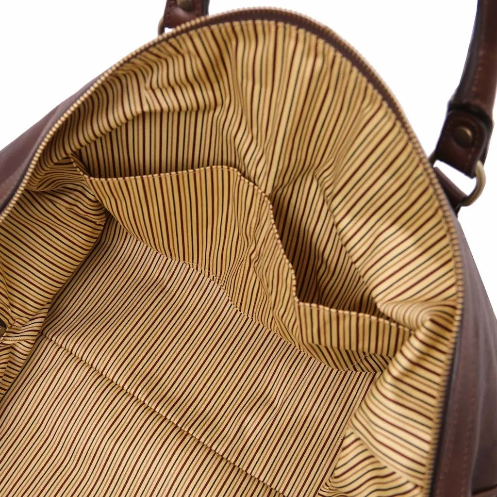 Oslo - Travel leather duffe bag - Weekender bag | TL141913