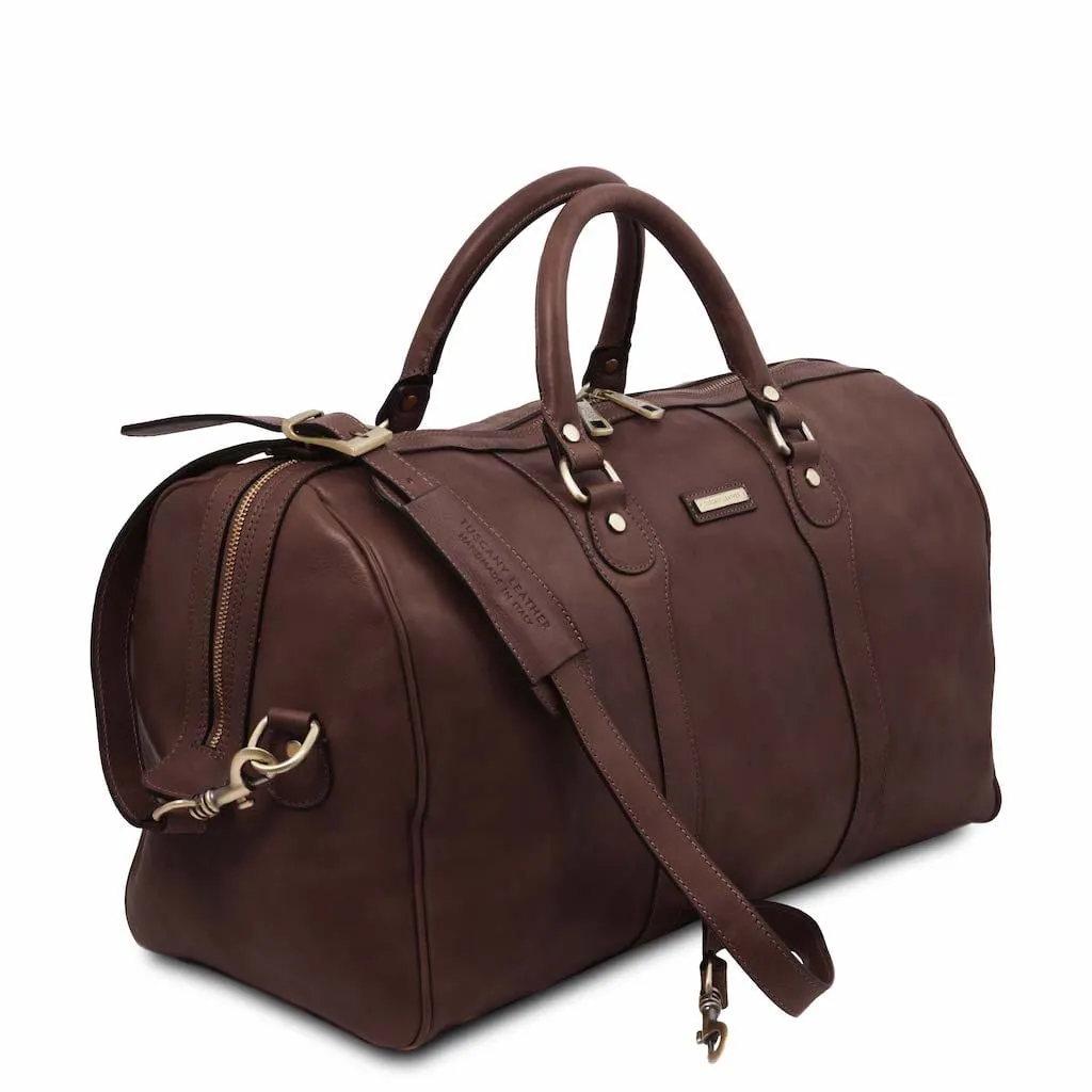 Oslo - Travel leather duffe bag - Weekender bag | TL141913