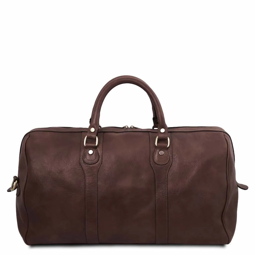 Oslo - Travel leather duffe bag - Weekender bag | TL141913
