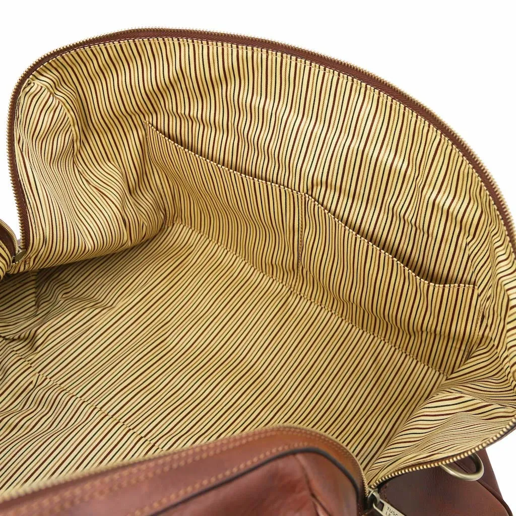 Oslo - Travel leather duffe bag - Weekender bag | TL141913