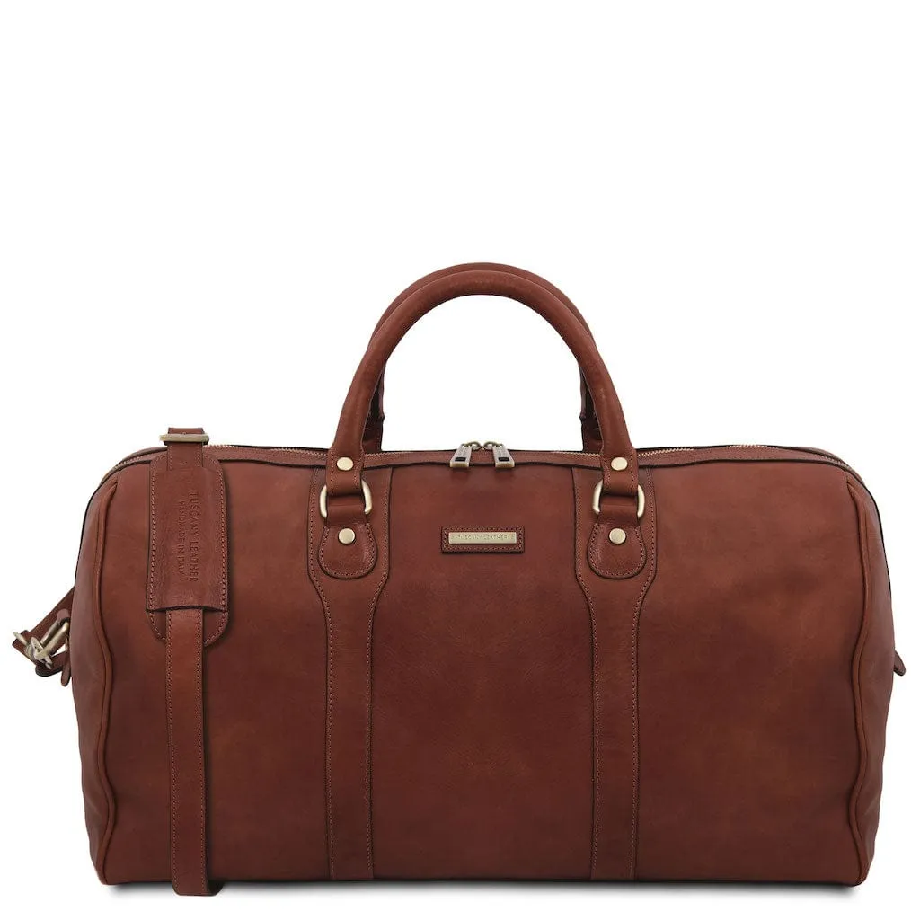 Oslo - Travel leather duffe bag - Weekender bag | TL141913