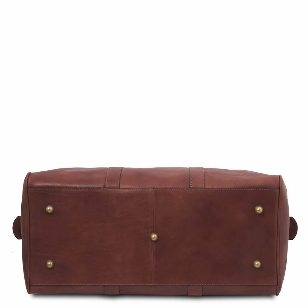 Oslo - Travel leather duffe bag - Weekender bag | TL141913