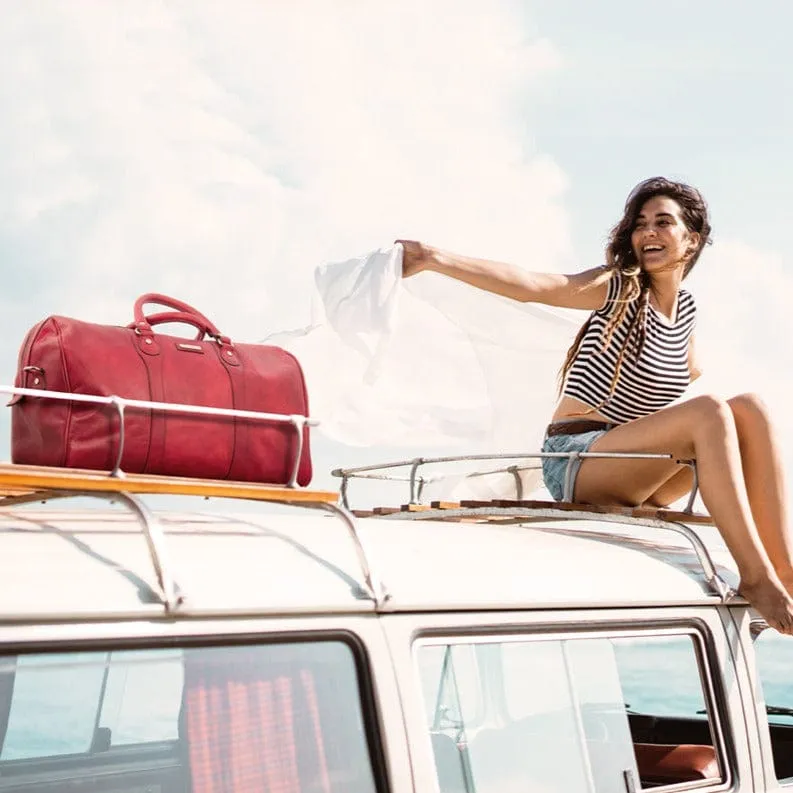 Oslo - Travel leather duffe bag - Weekender bag | TL141913