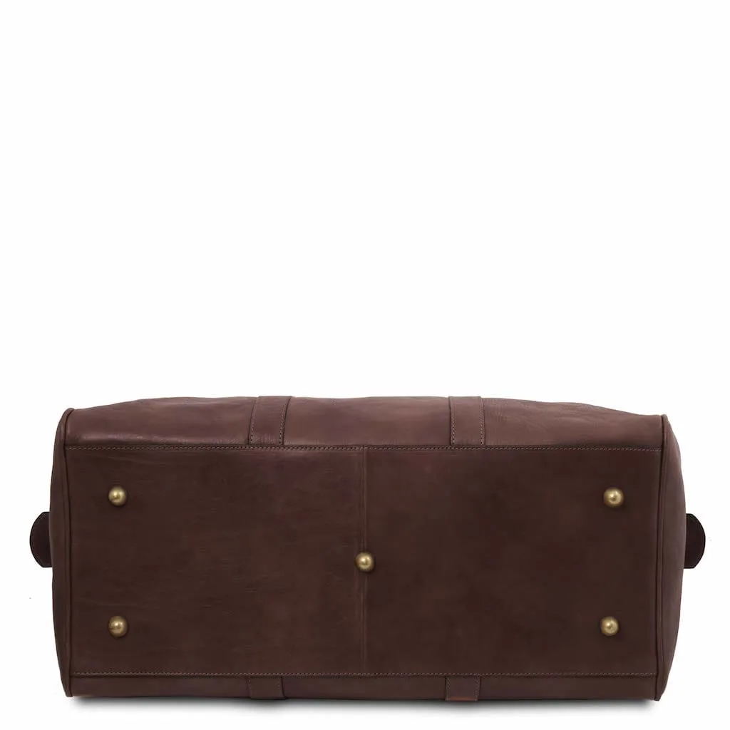 Oslo - Travel leather duffe bag - Weekender bag | TL141913